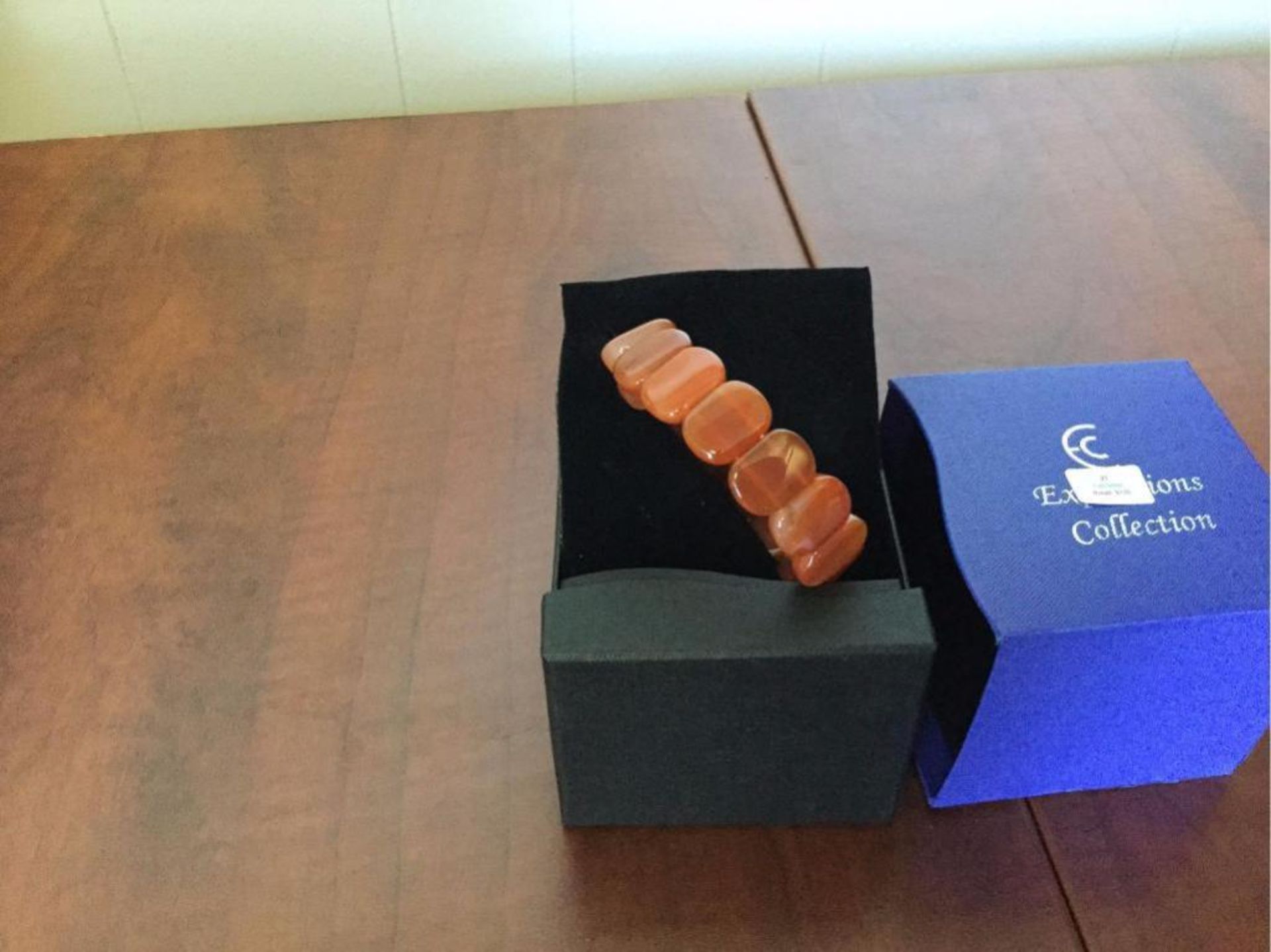 Orange gemstone bracelet - Value of $120