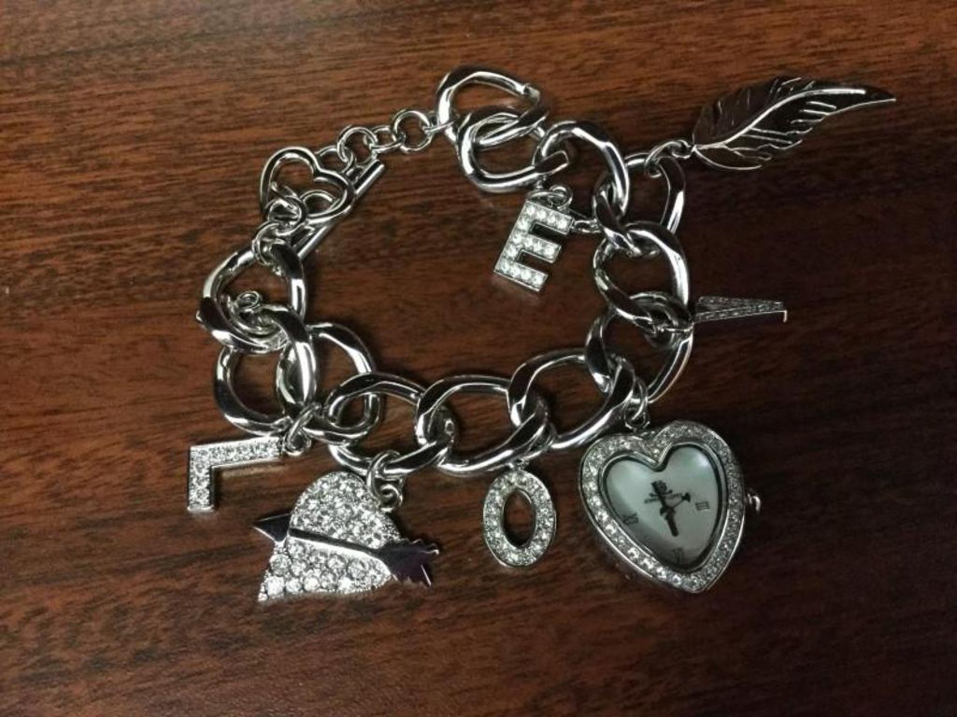 Jennifer Lopez Charm Bracelet watch Silver - Image 2 of 2