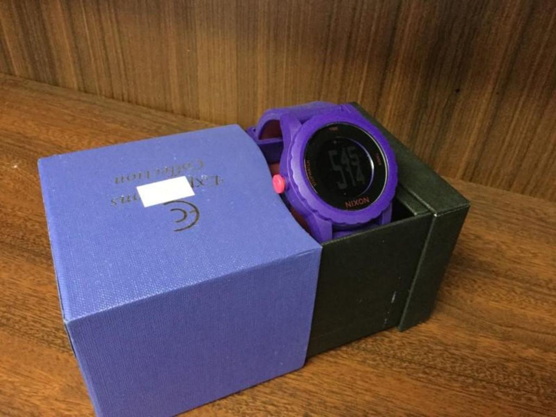 Nixon Watch - Purple band and face case