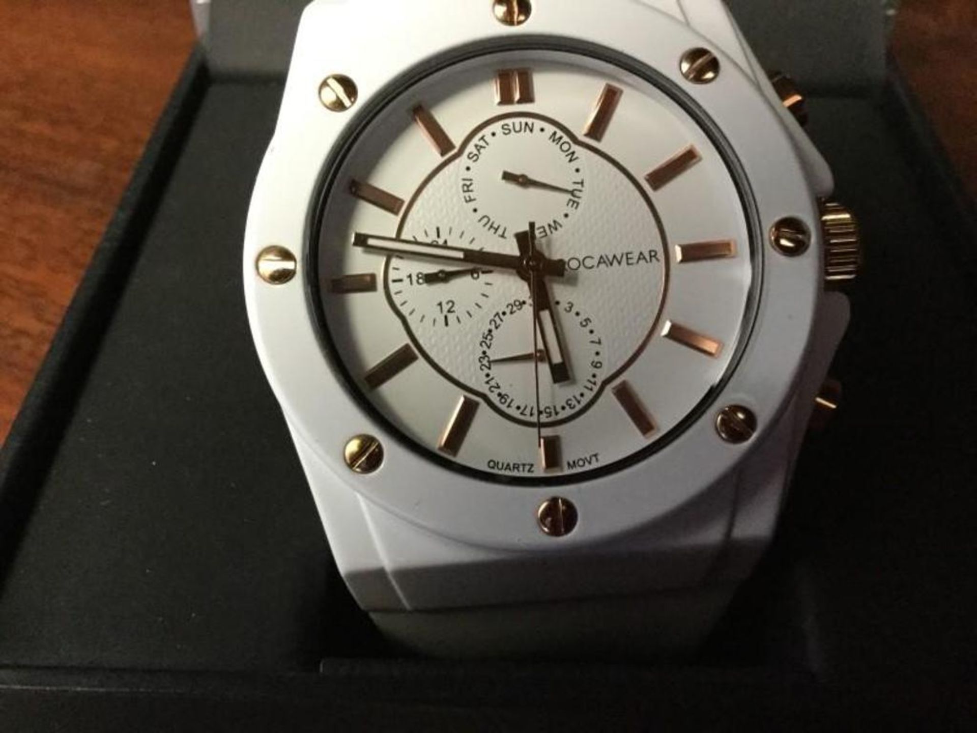 Rocawear Watch - White band and face with copper accents - Image 2 of 3