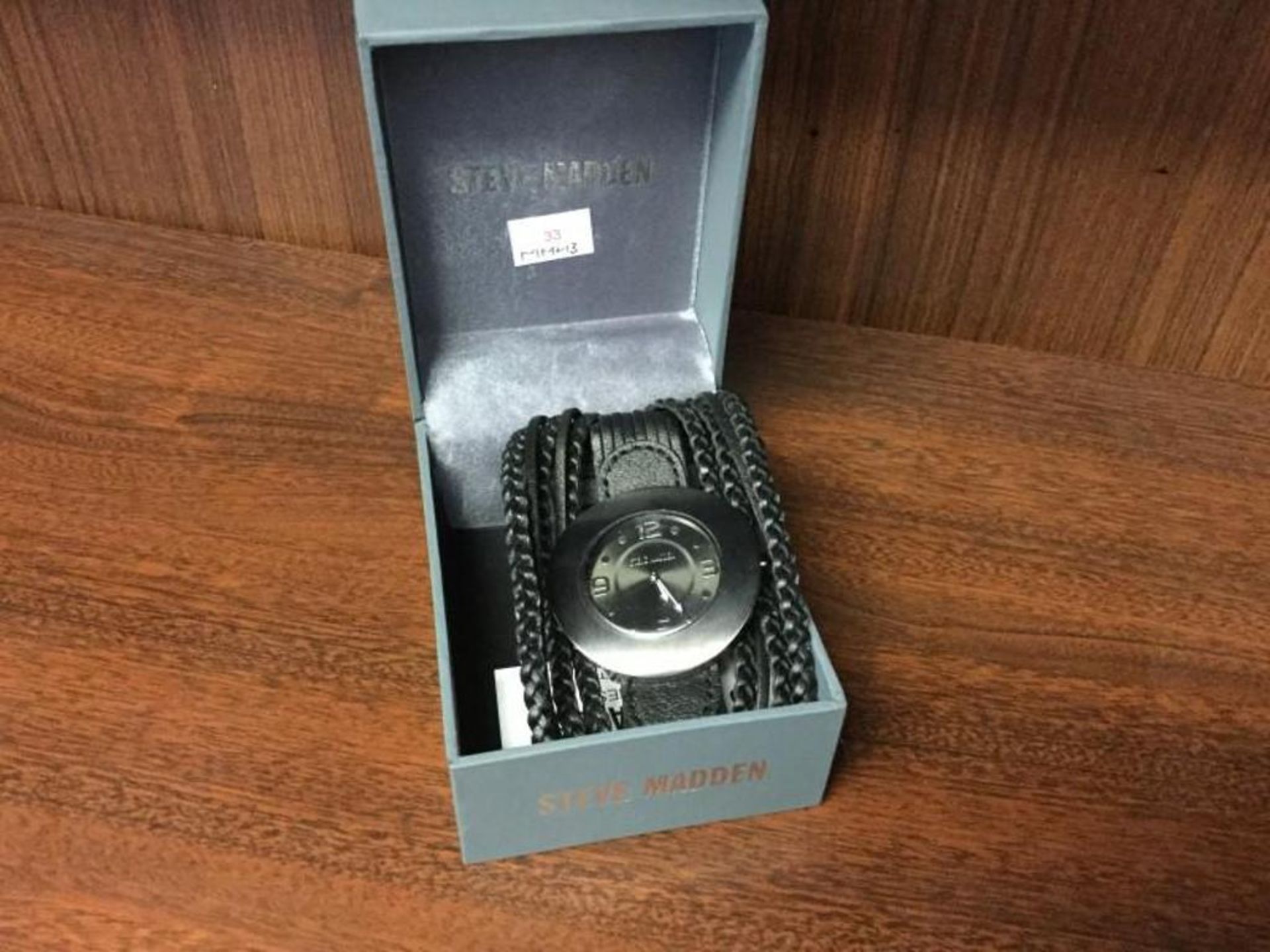 Steve Madden Watch - Black fave with Leather bands