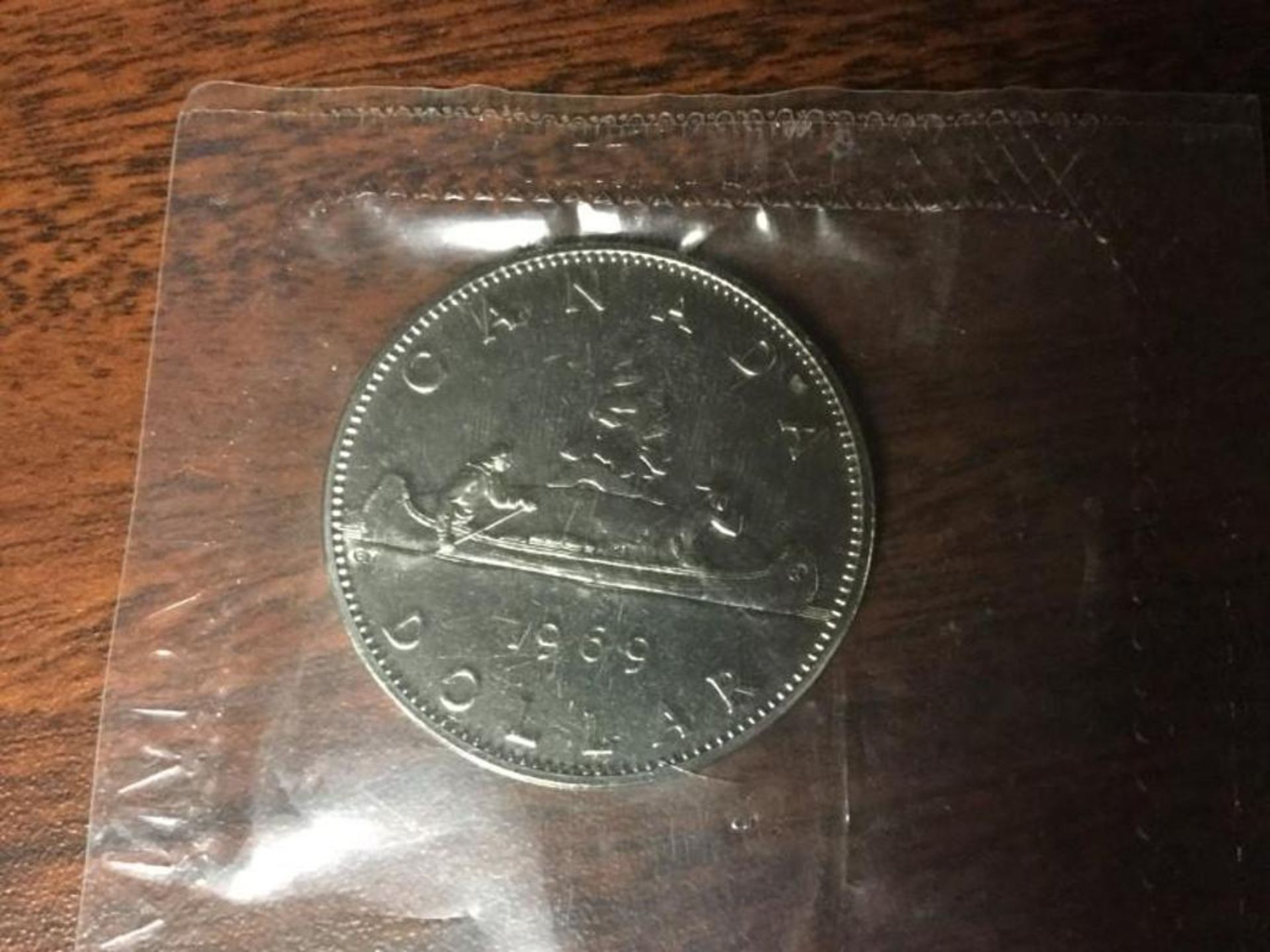 1969 Canadian silver dollar coin - Image 3 of 4