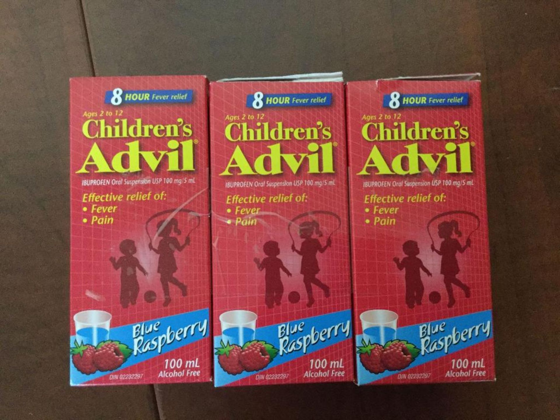 lot of 3 x 100 mL Children's Advil