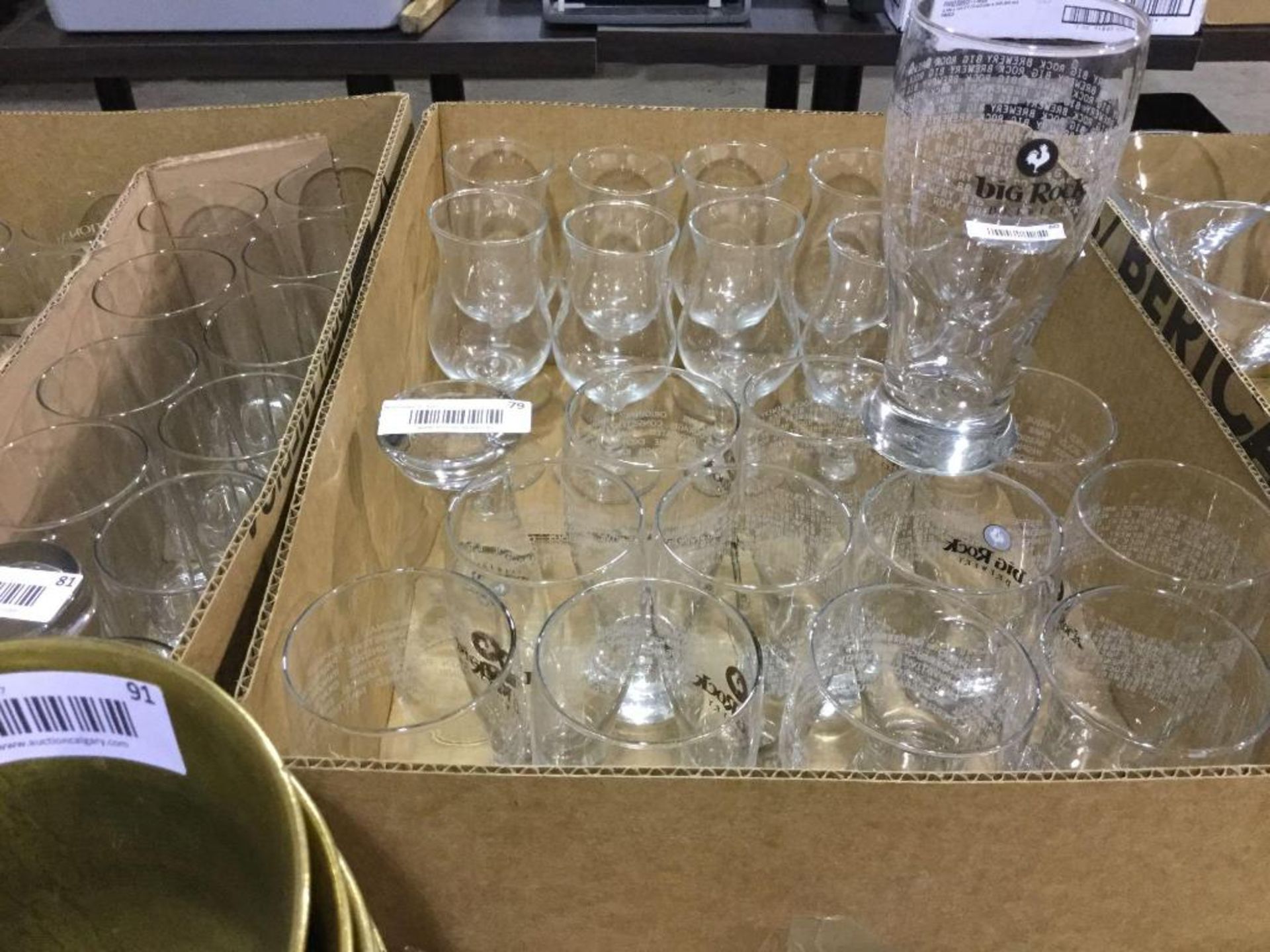 lot of 13 Big Rock Pint glasses