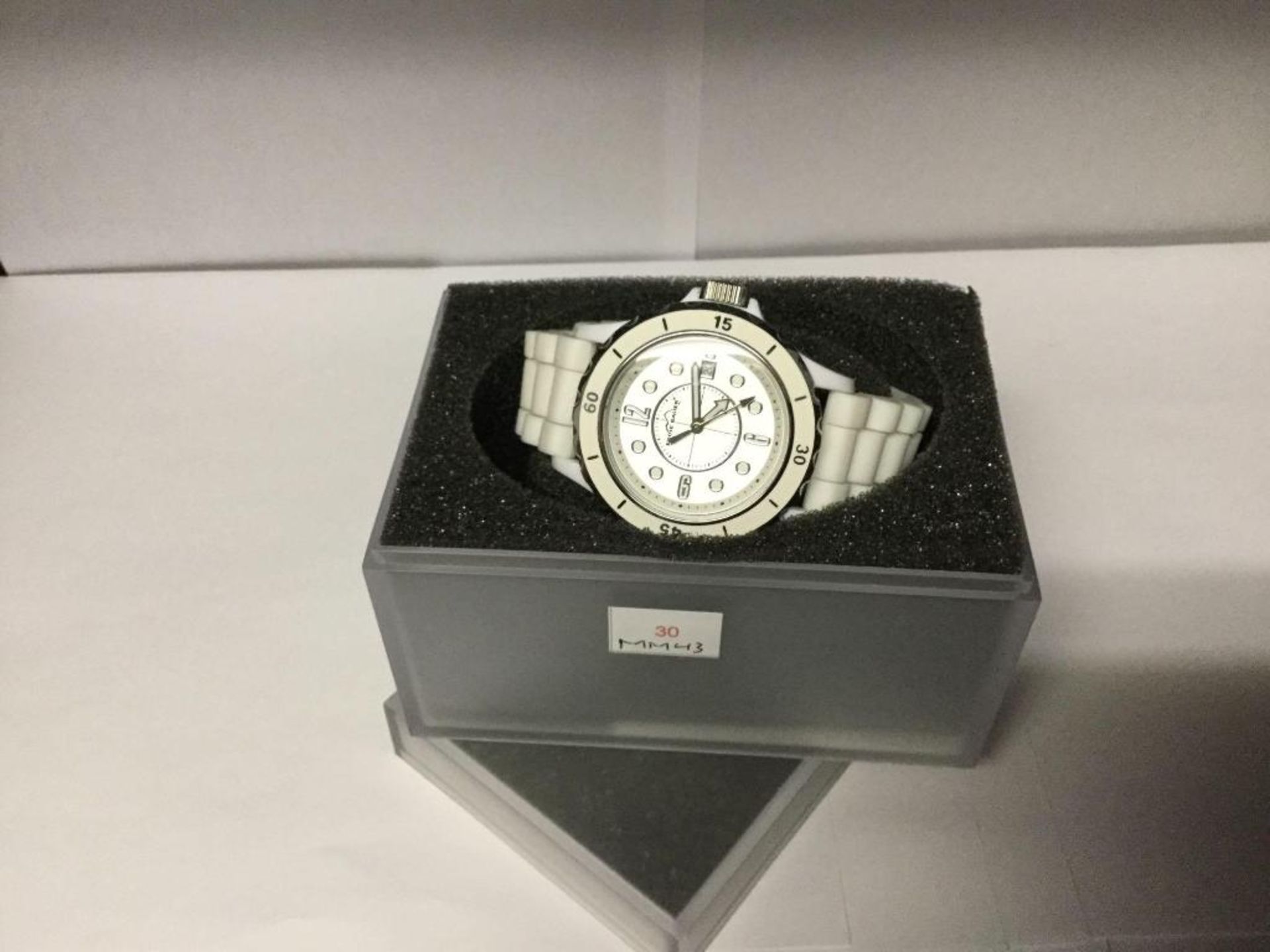 Eddie Bauer White Watch and band with Case