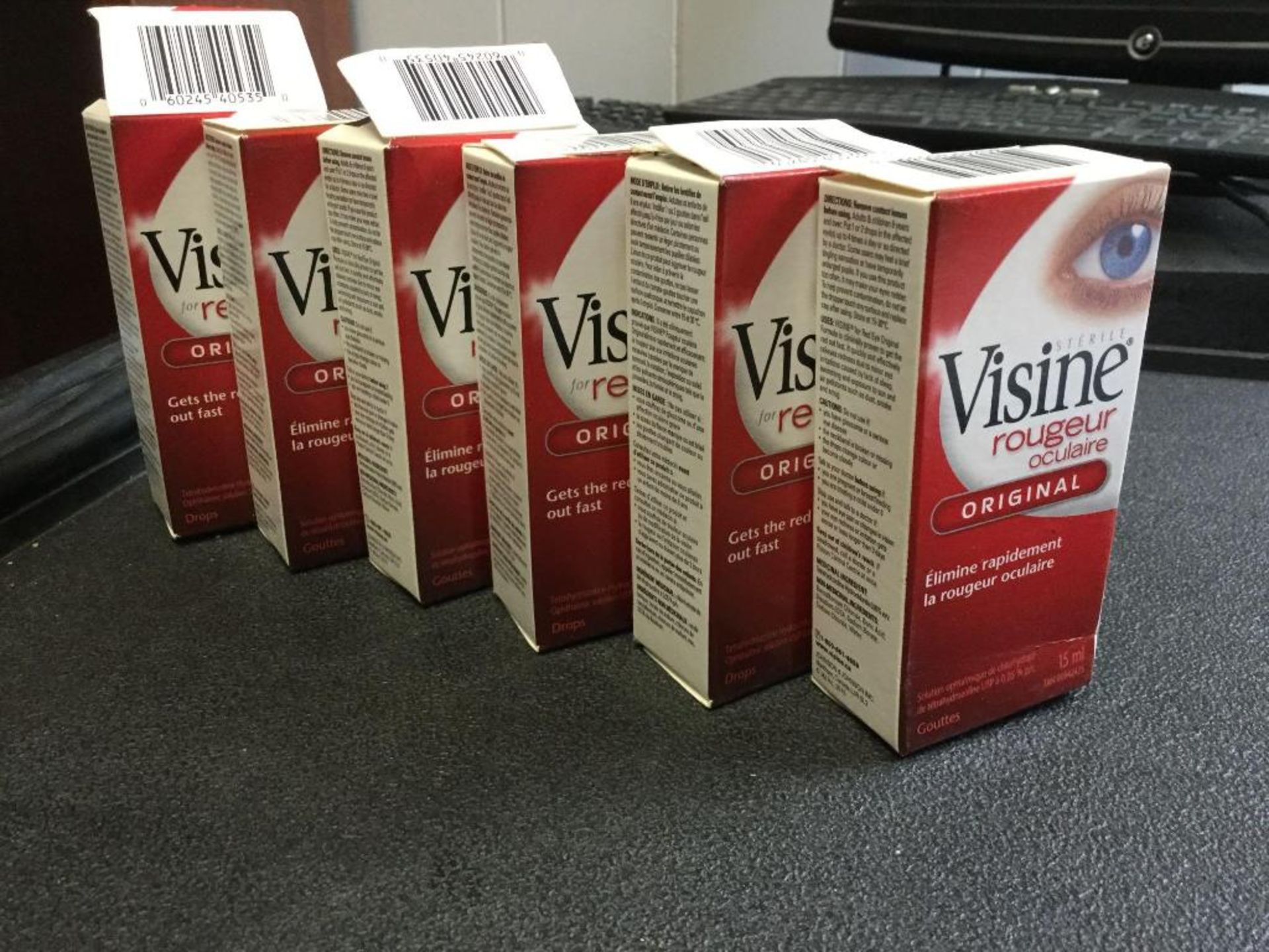 lot of 6 x 15 mL Visine Original