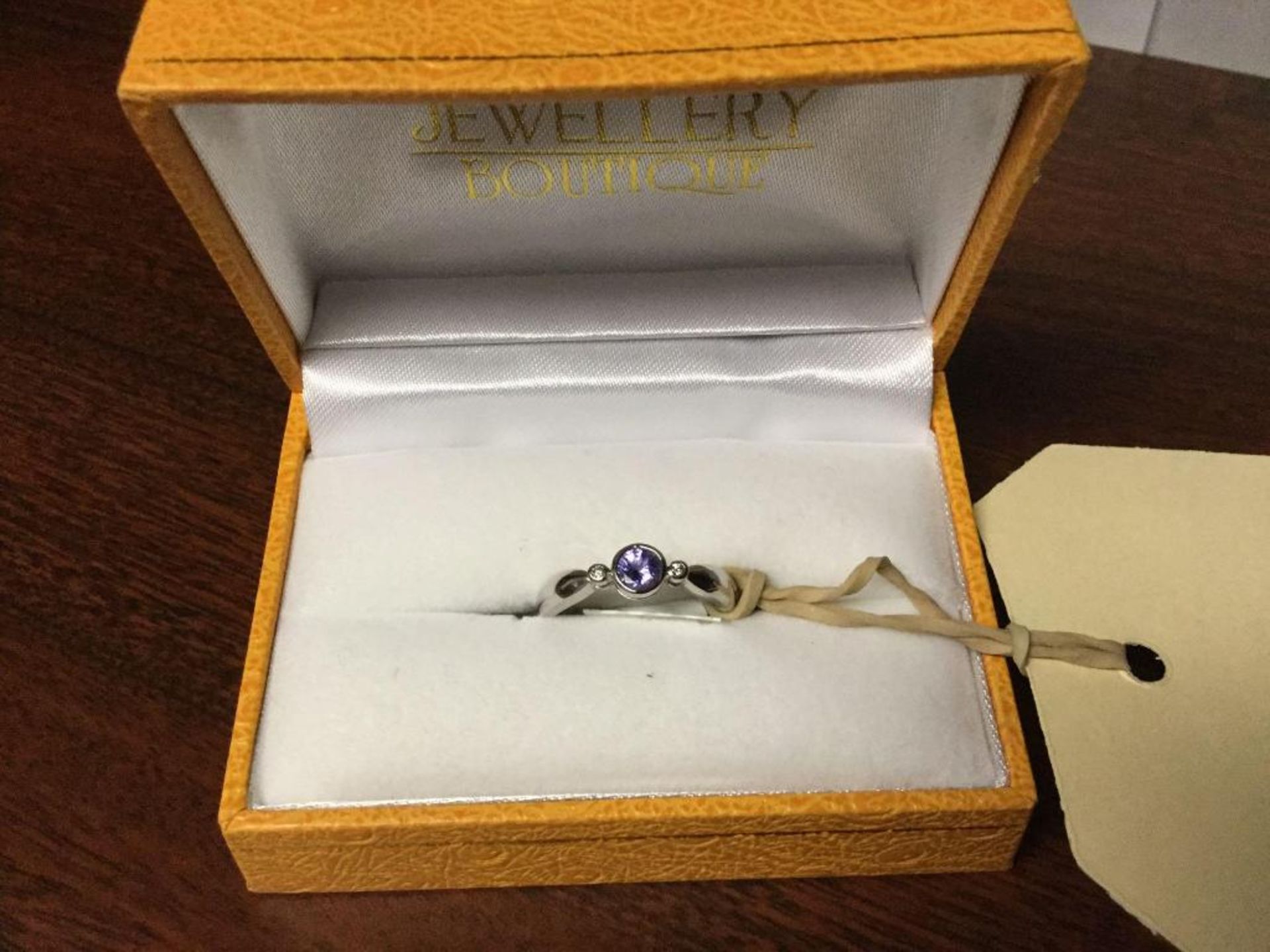 Tanzanite and diamond Ring set in 10 Kt gold - Value $ 1235