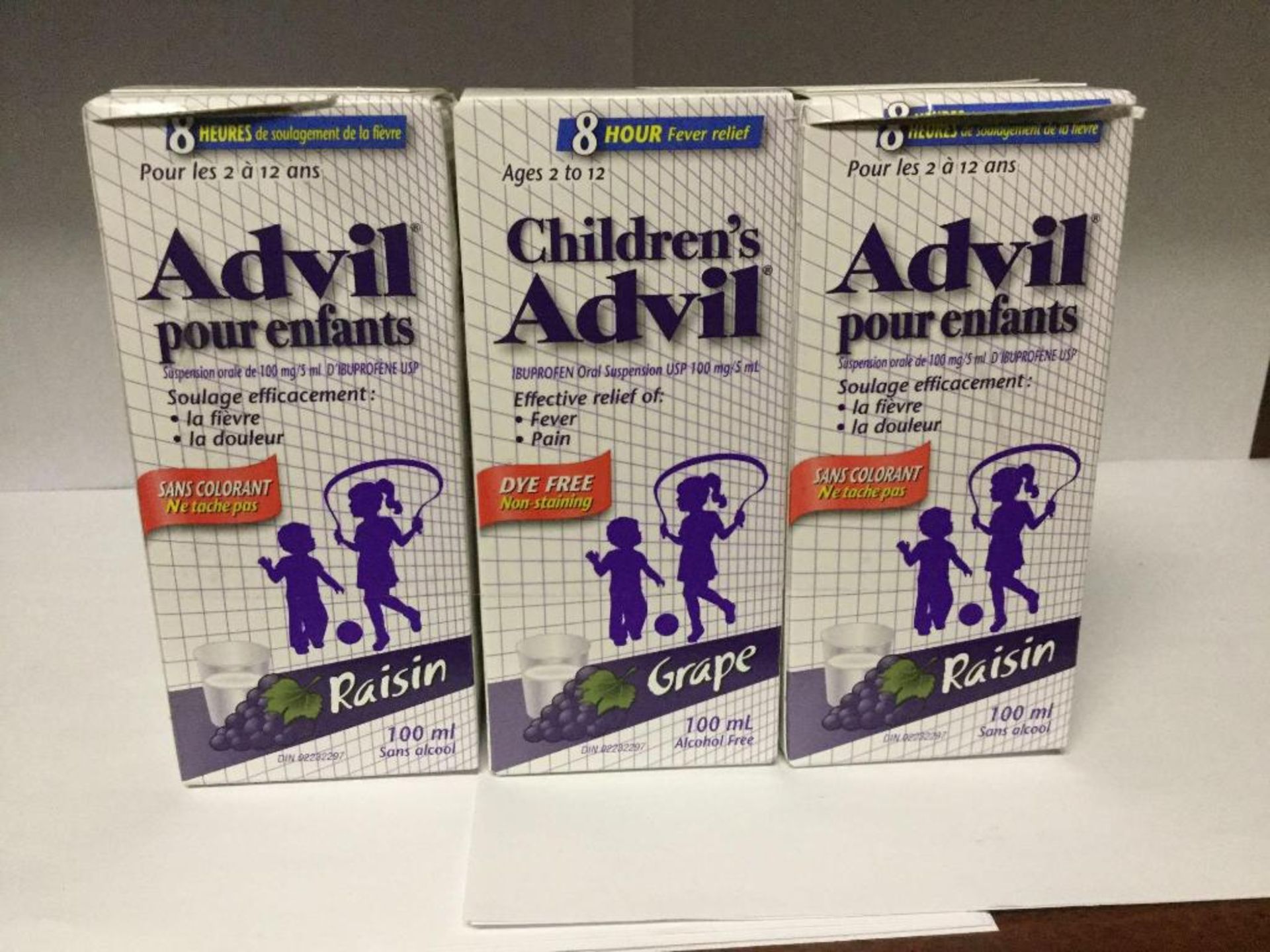 Lot of 3 100 mL Children's Advil