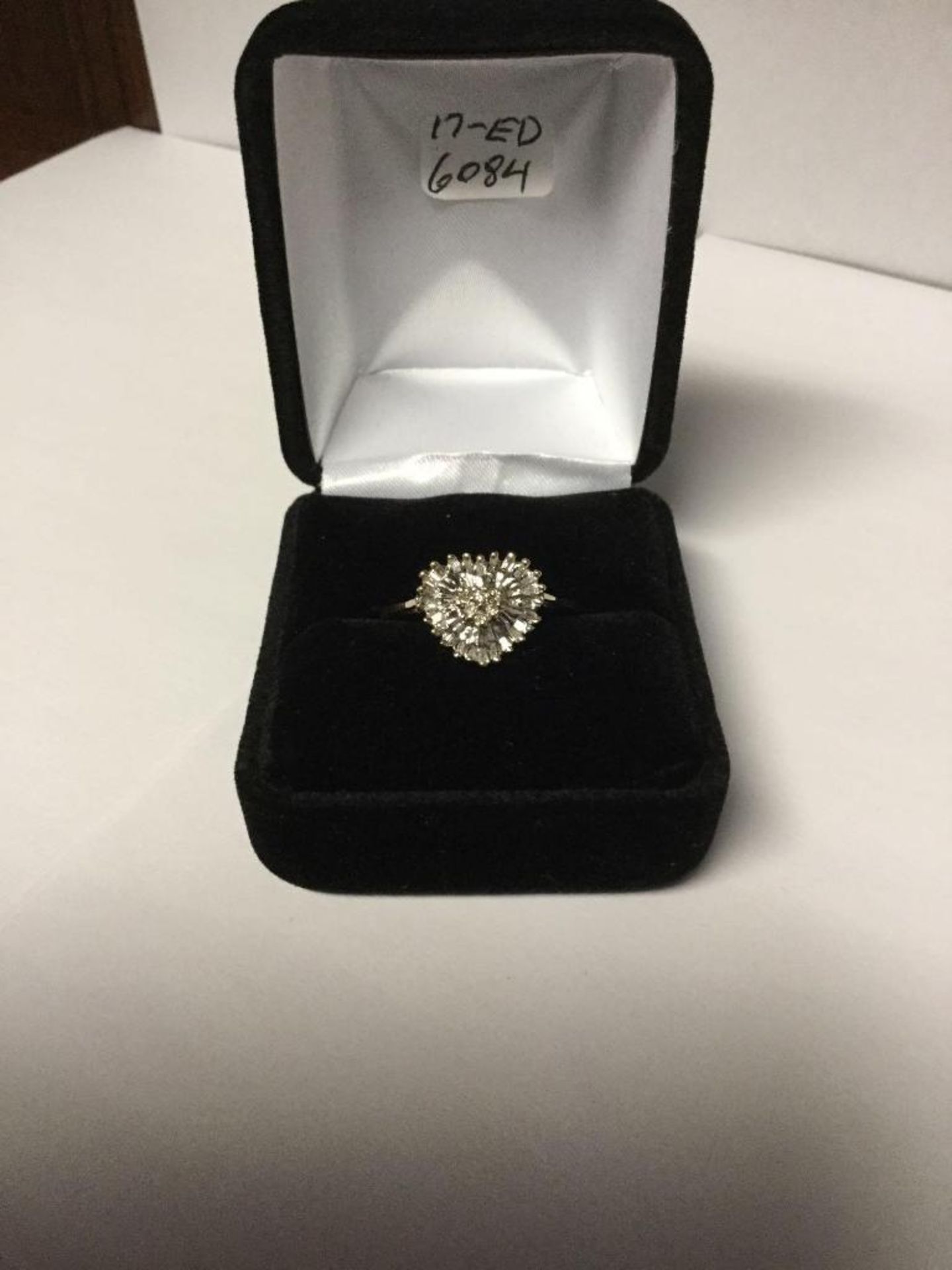 Ladies Heart shaped Diamond cluster ring Value $ 2360