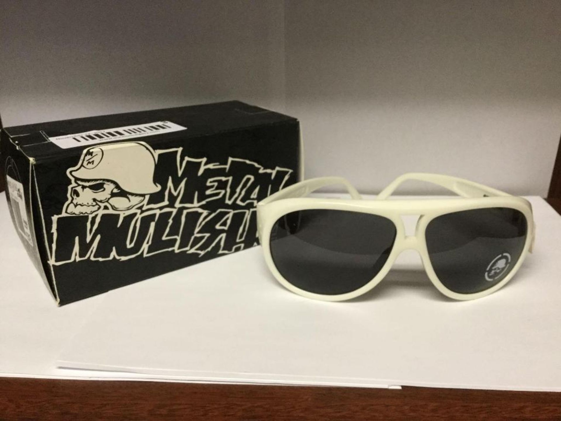 Metal Mulisha Sunglasses with box and bag - Value 165