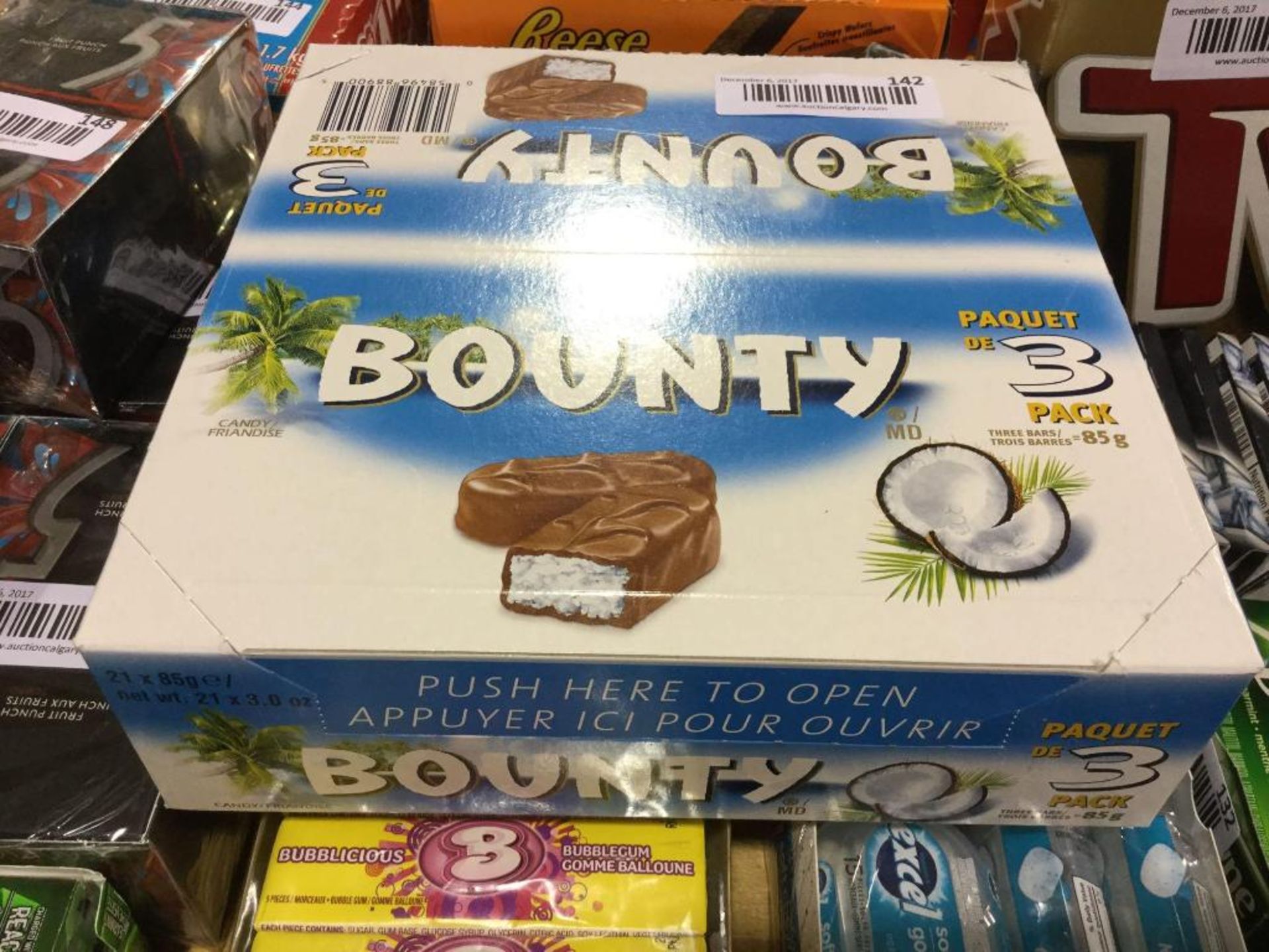 Case of 21 x 85 g Bounty bars