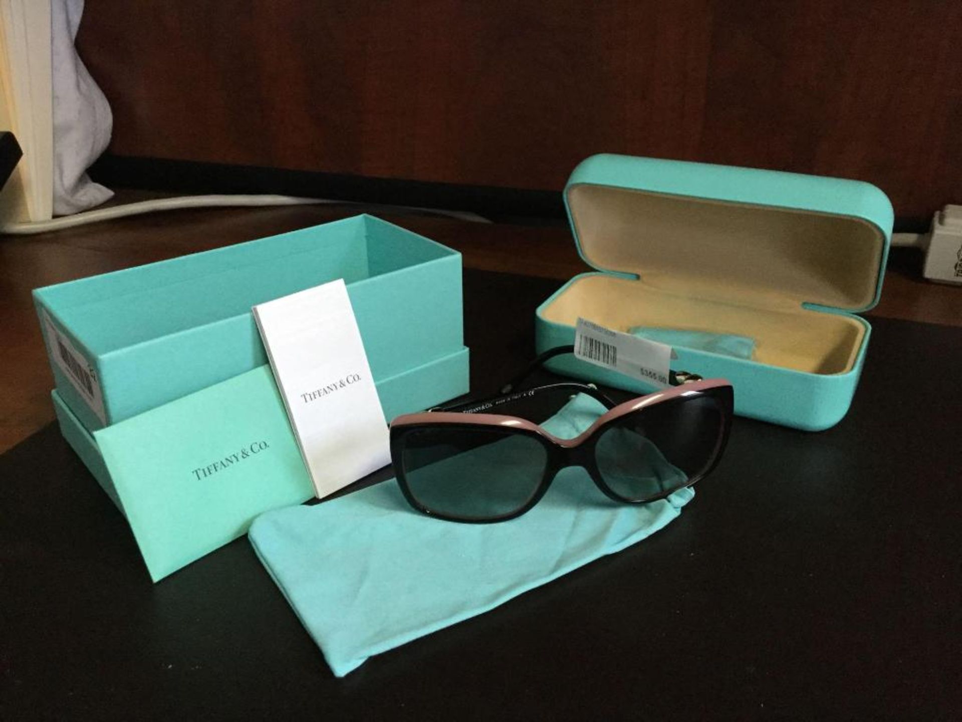 Tiffany Sunglasses with Case, Box, and bag Value $ 355