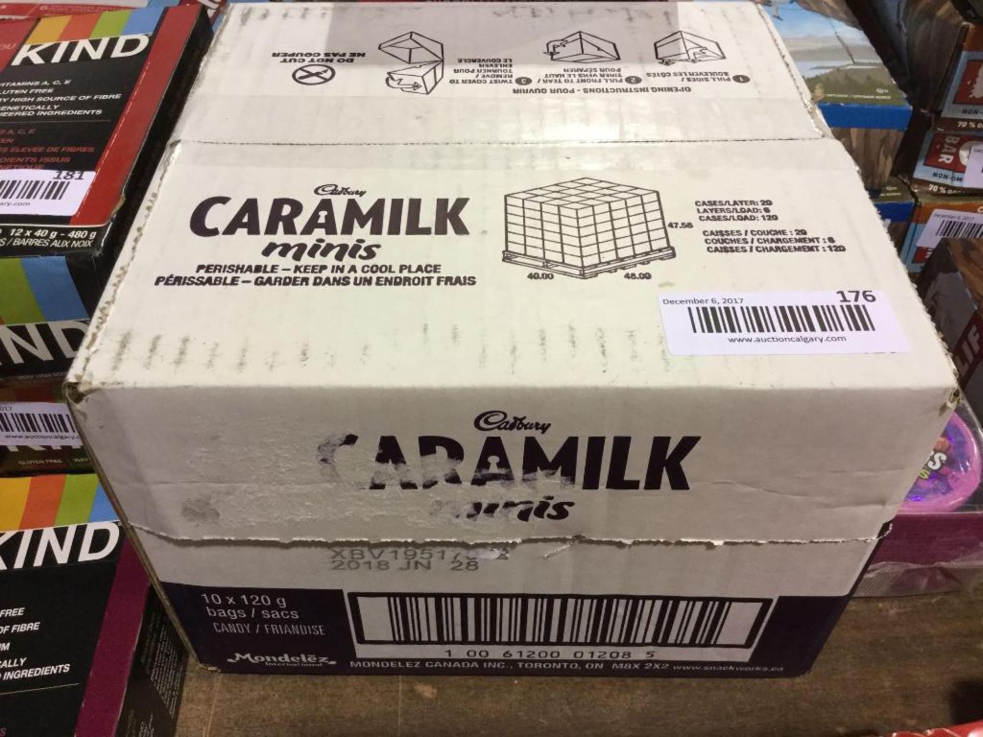 Case of 10 x 120 g Bags Cadbury Caramilk Minis
