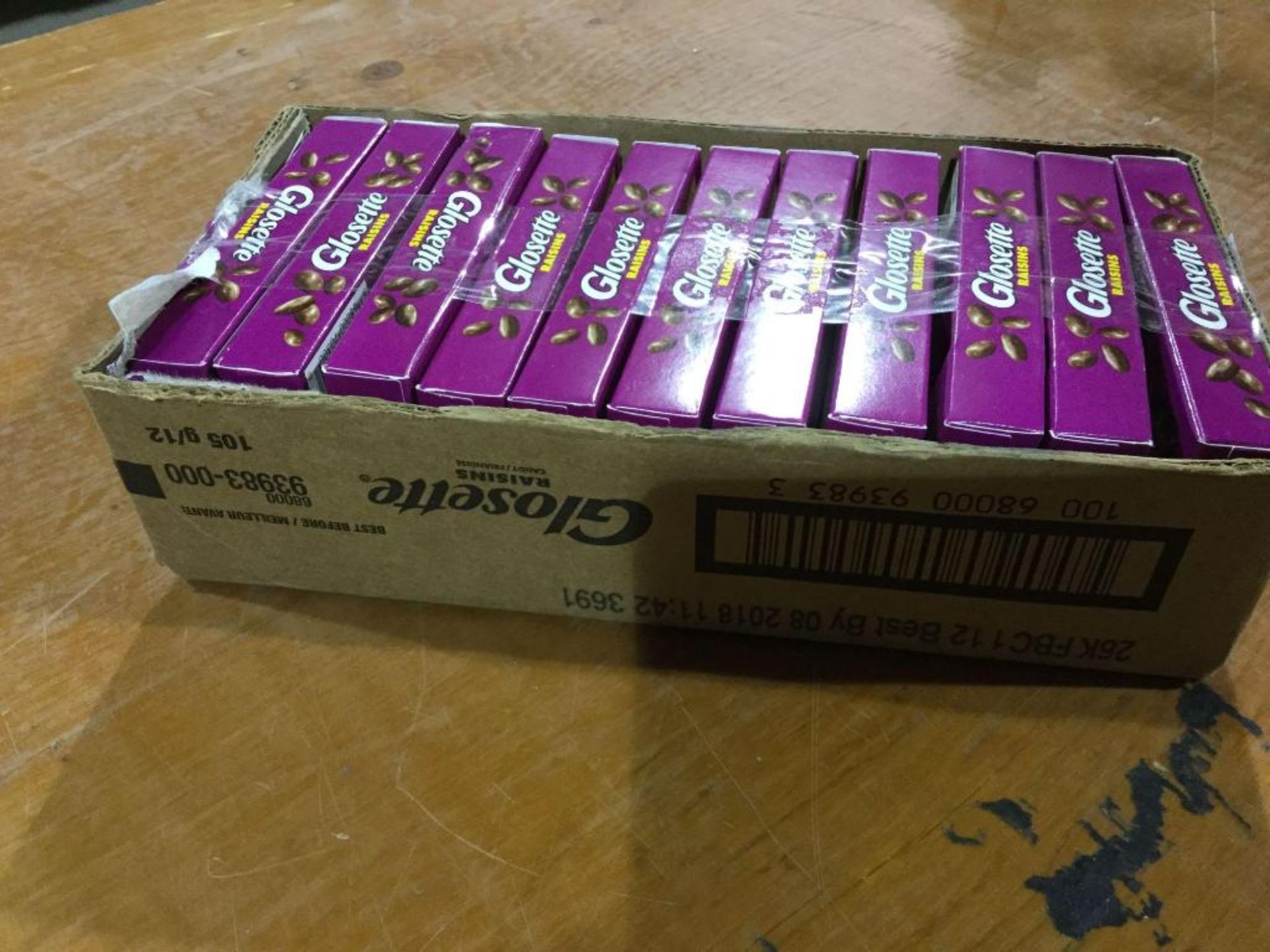 Case of 11 x 105 g Boxes of Glossette Raisins