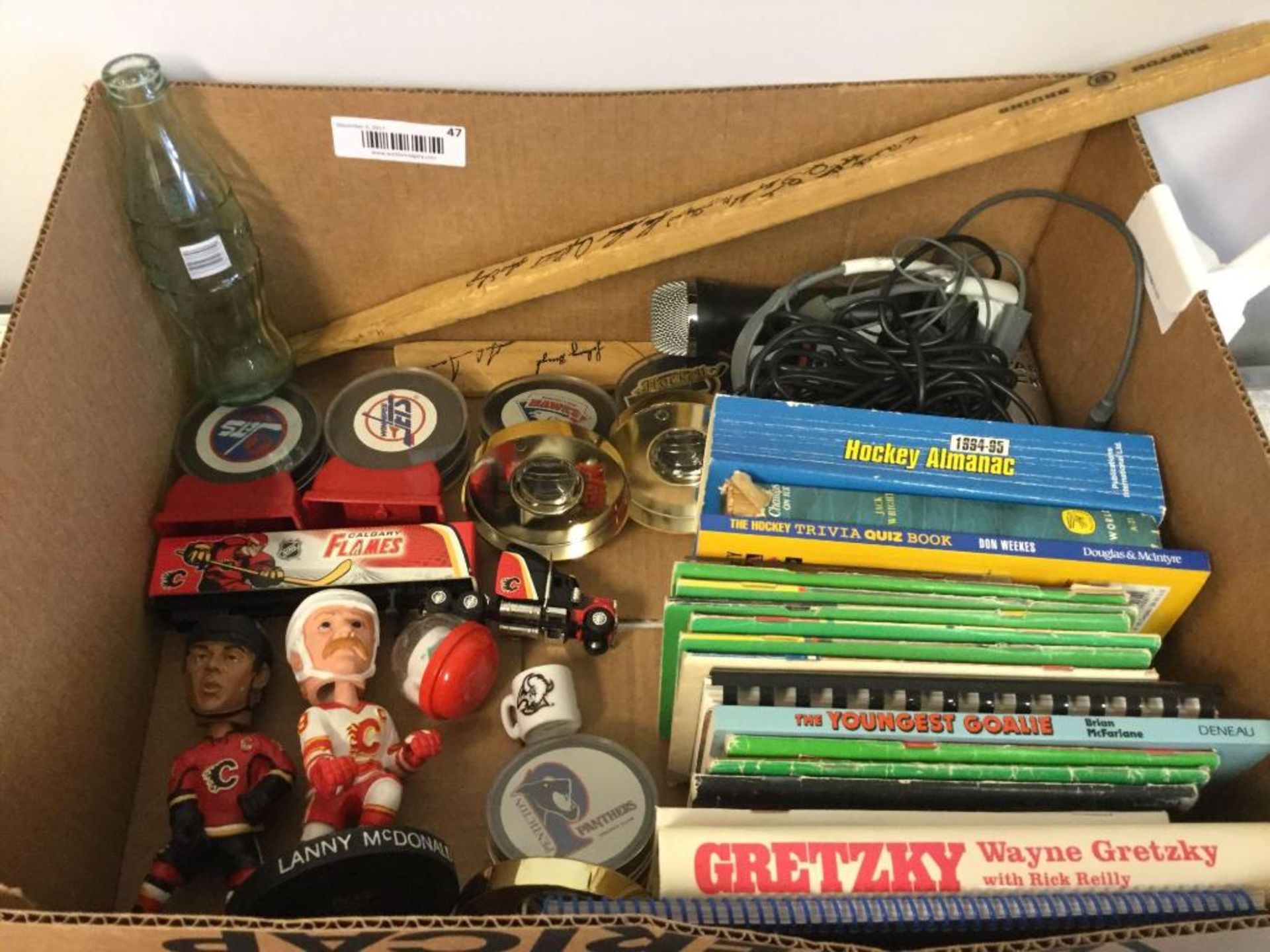 Box of Assorted Hokey Memorabilia