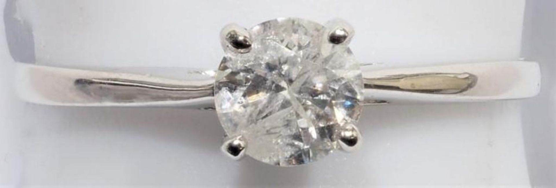 10K White Gold Diamond (0.52ct) Solitaire Ring. Insurance Value $3750