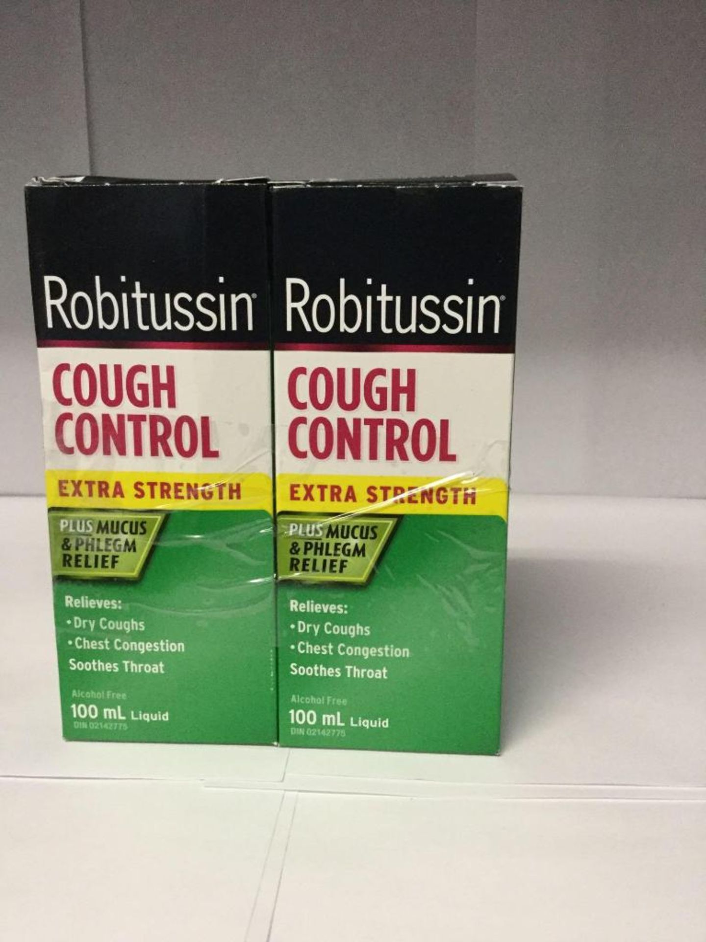 Lot of 2 x100 mL Robitussin Cough Control extra Strength