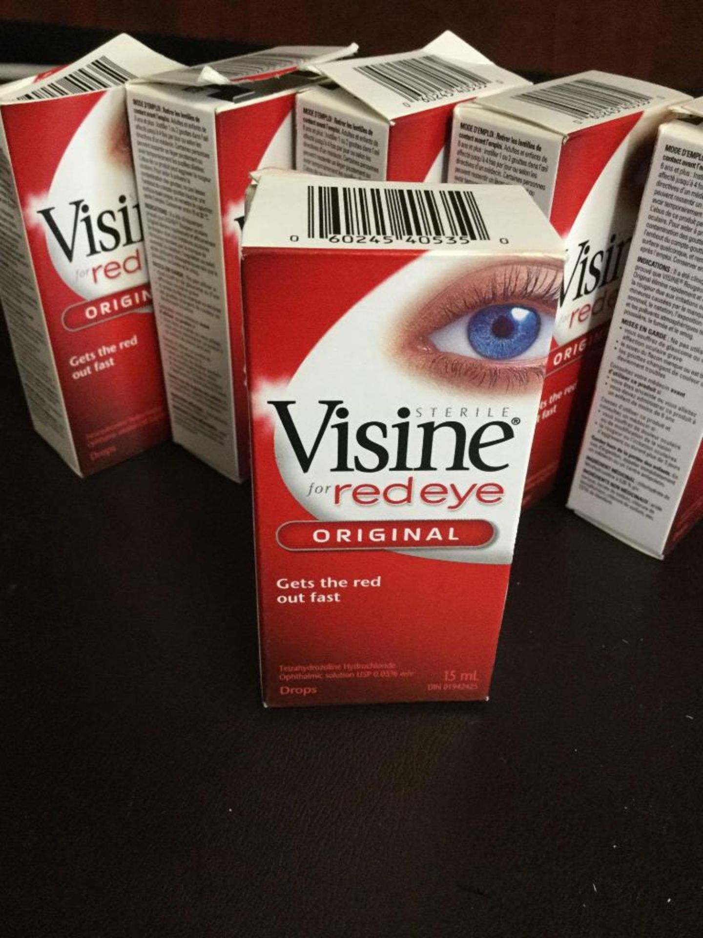 Lot of 6 x 15 mL Visine For Red Eye - Drops - Image 2 of 2