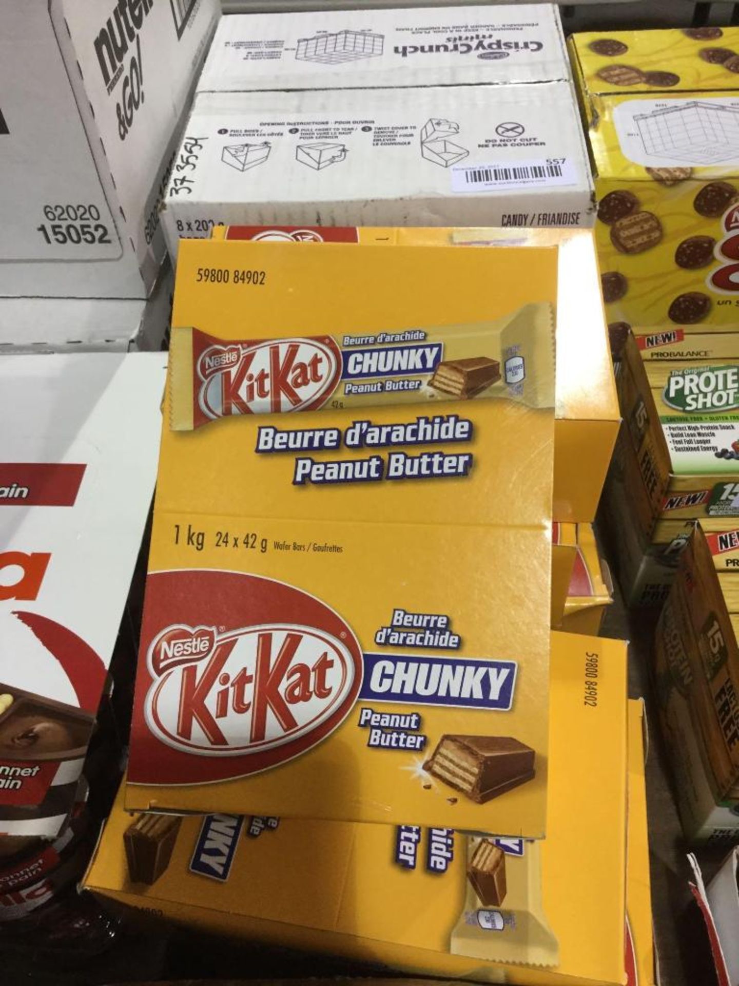 Case of 24 x 42 g KitKat Chunky Bars - Peanut butter