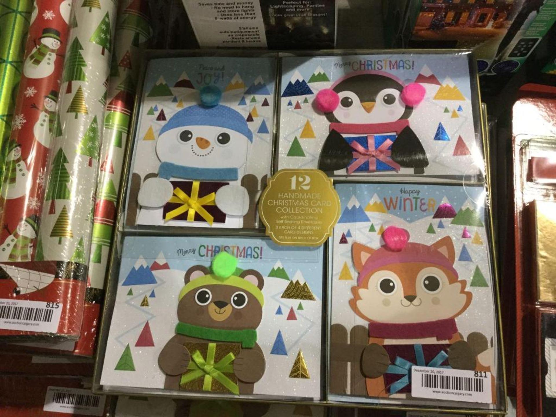 12 Hand Made Christmas Cards