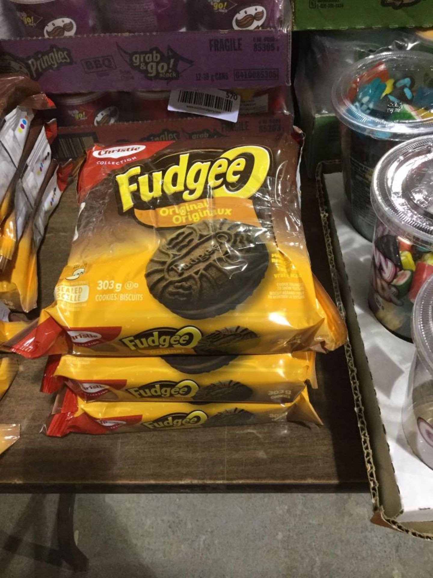 Lot of 3 303g Bags Fudgee O's Cookies
