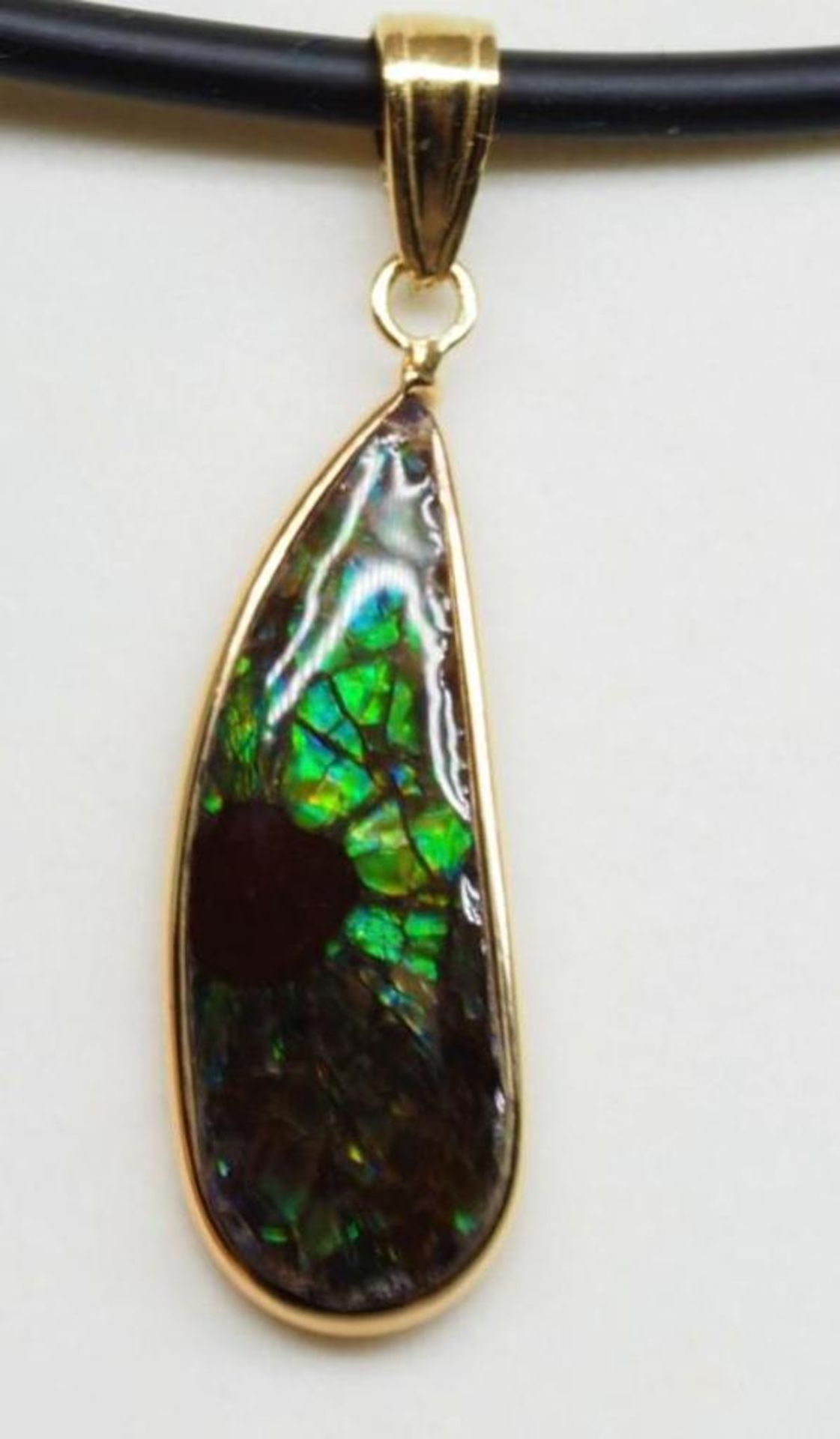 Sterling Silver Ammolite Necklace Retail $800