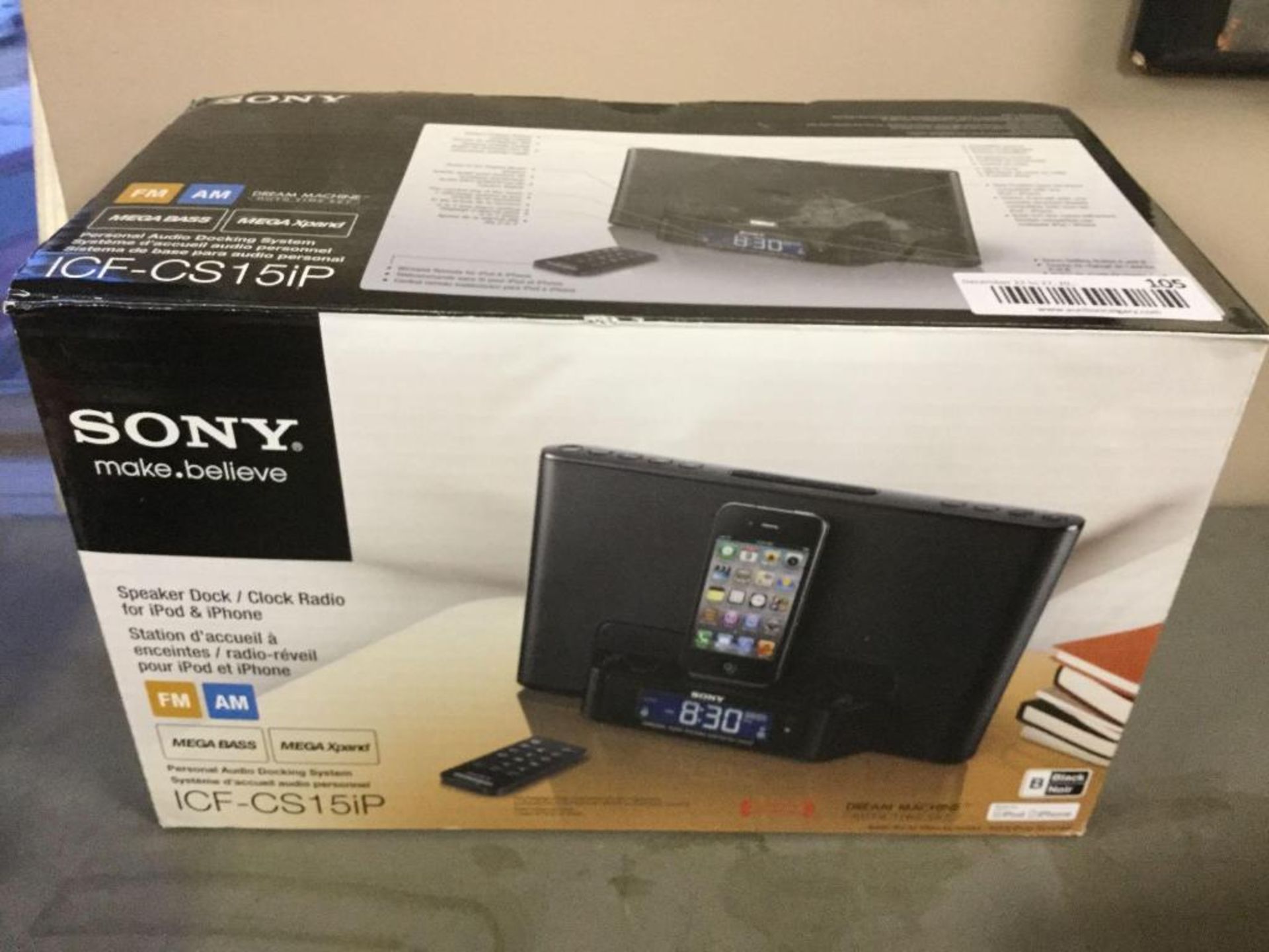 Sony - Speaker Dock / Clock Radio for iPod and iPhone