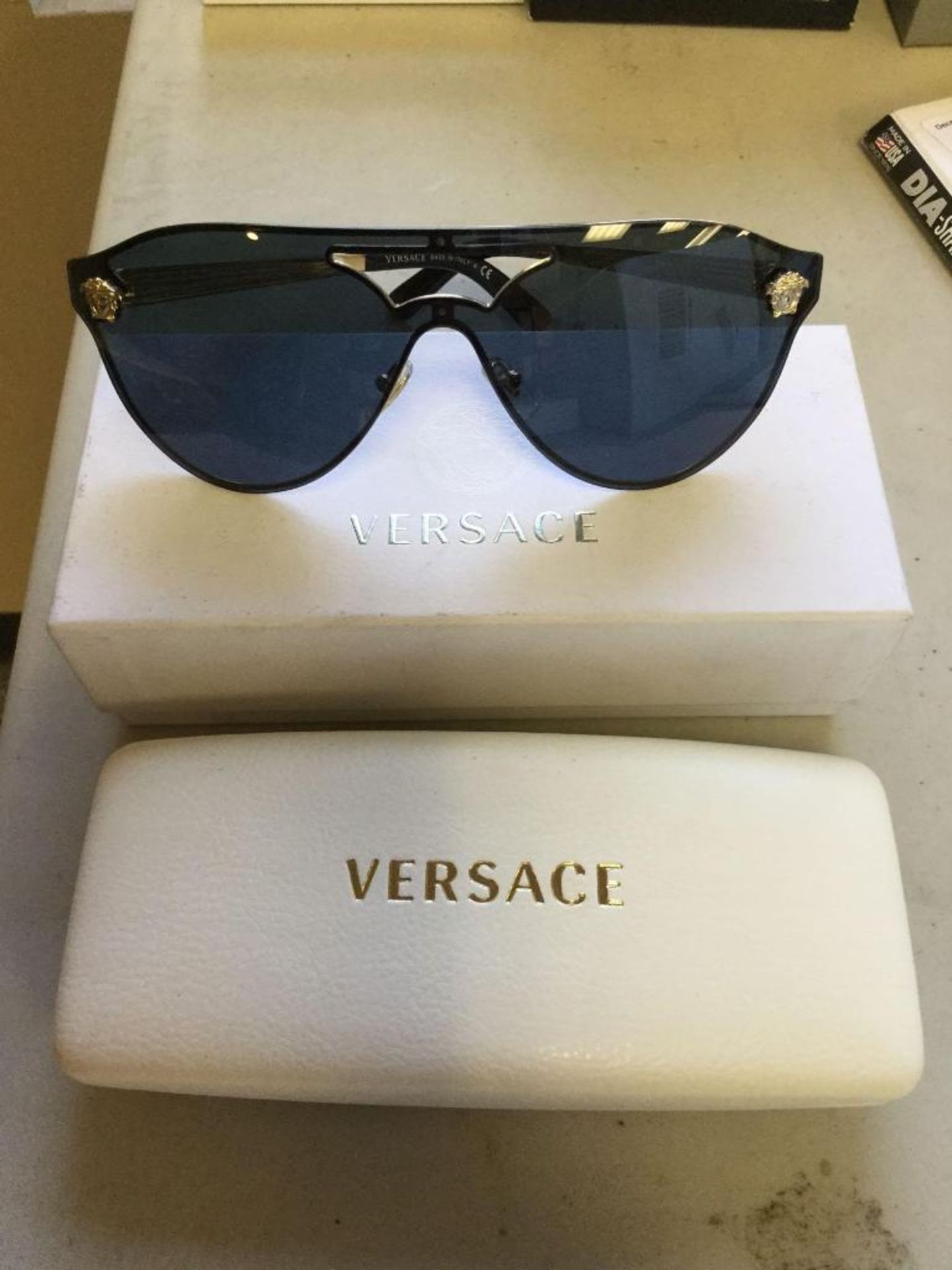 Versace Sunglasses with Case and Box