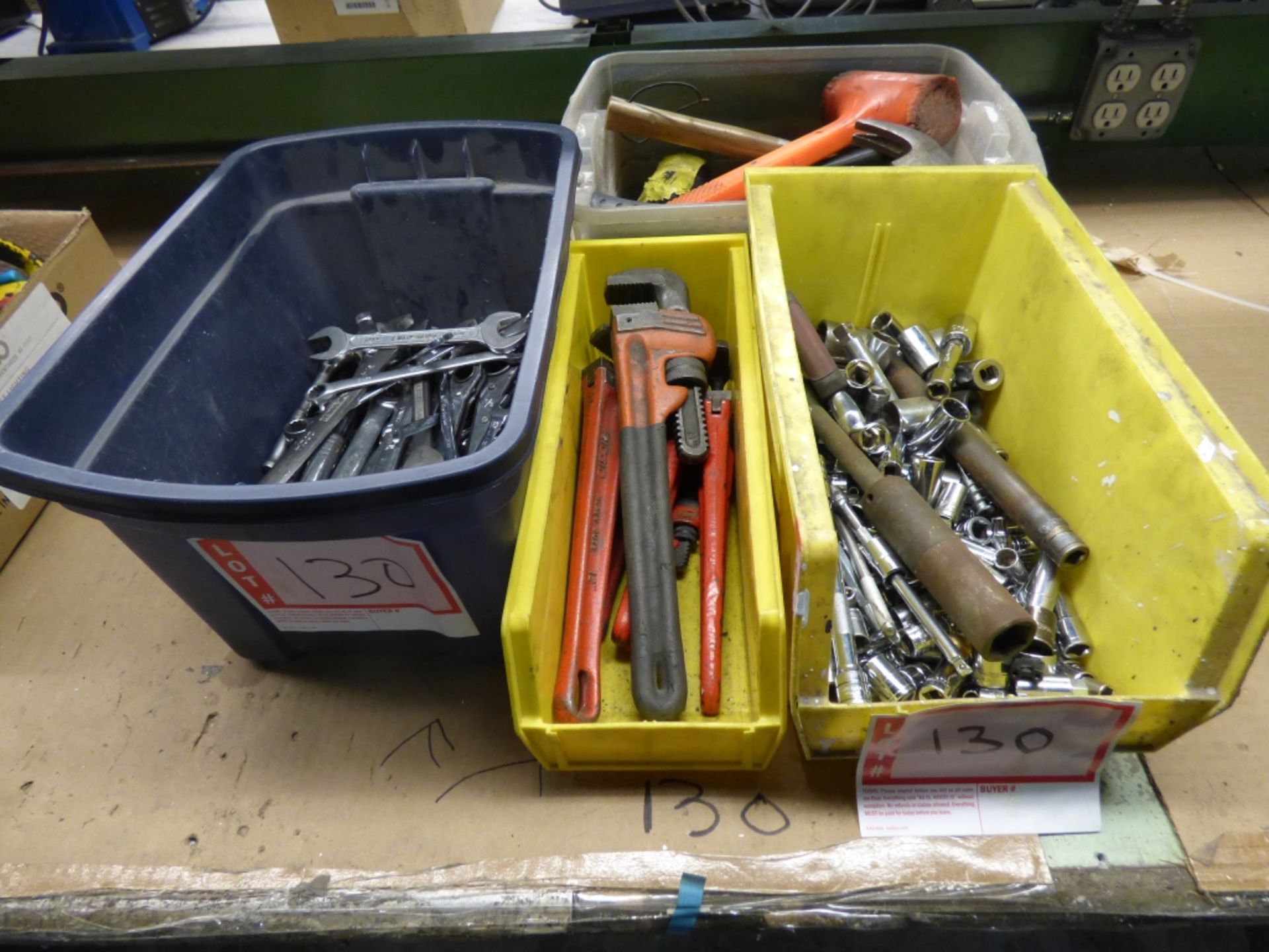 Assorted Wrenches, sockets, mallets