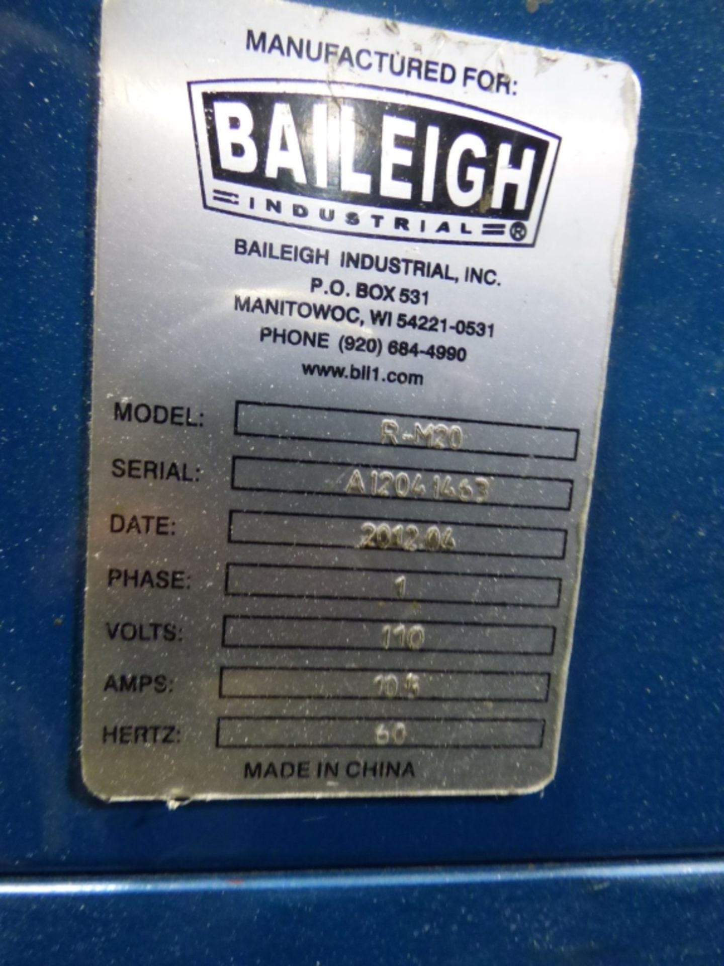 Baileigh R-M20 Roll Bender - Image 4 of 4