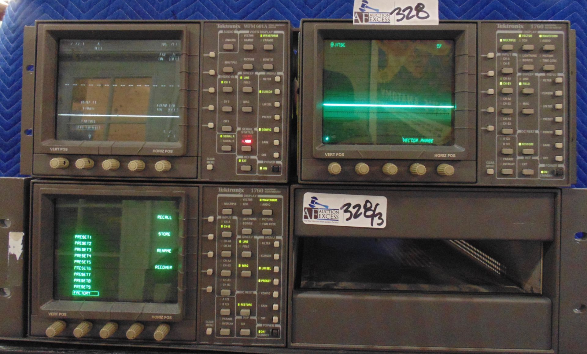 Lot of 3 Tektronix Scopes