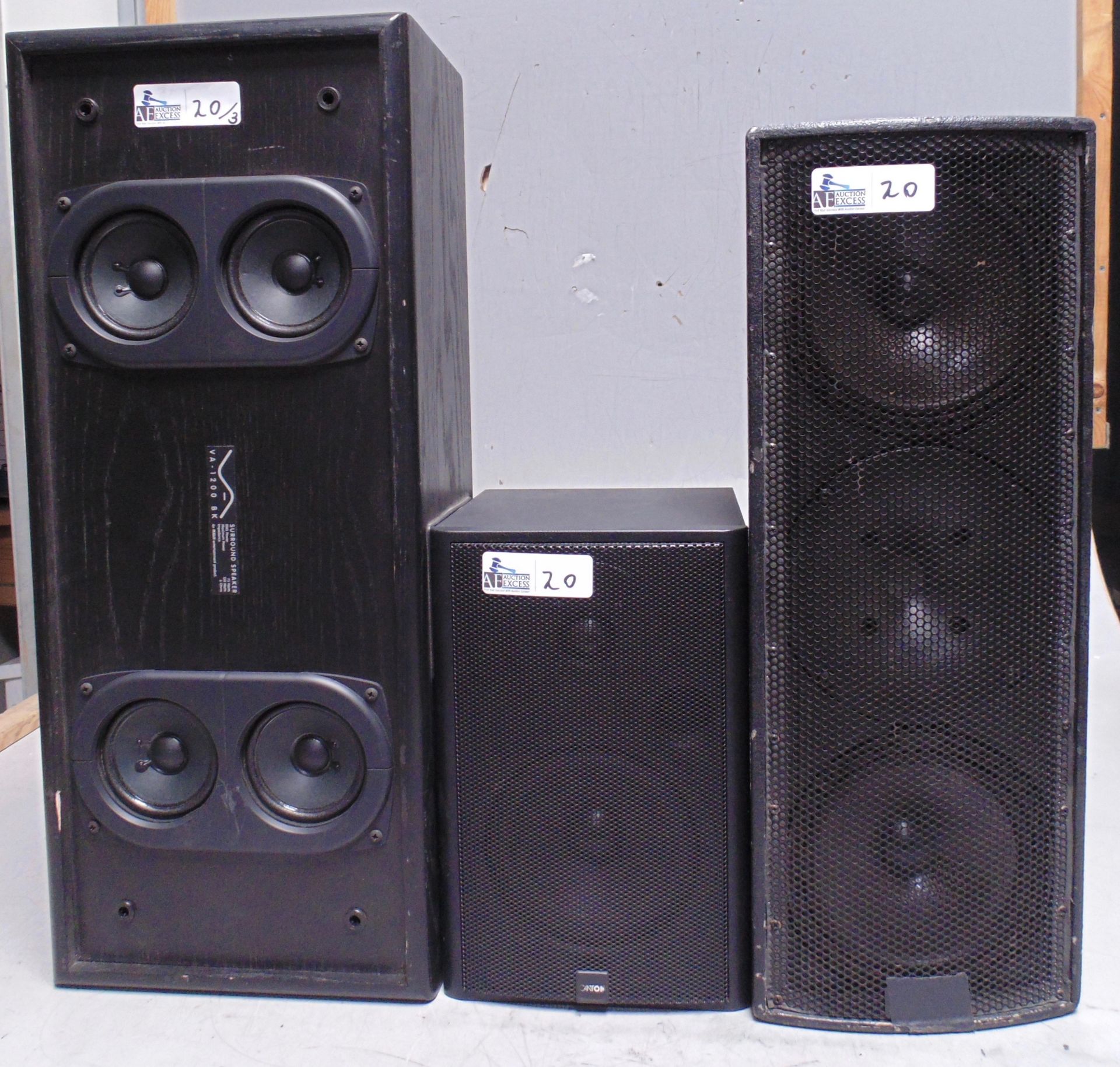 LOT OF 3 MISC SPEAKERS