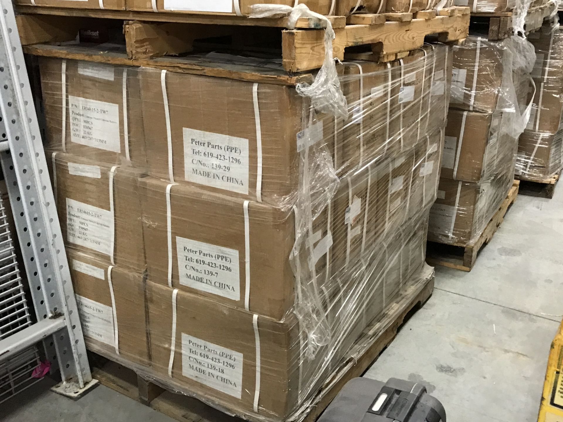 PALLET OF NEW LITHIUM ION BATTERIES