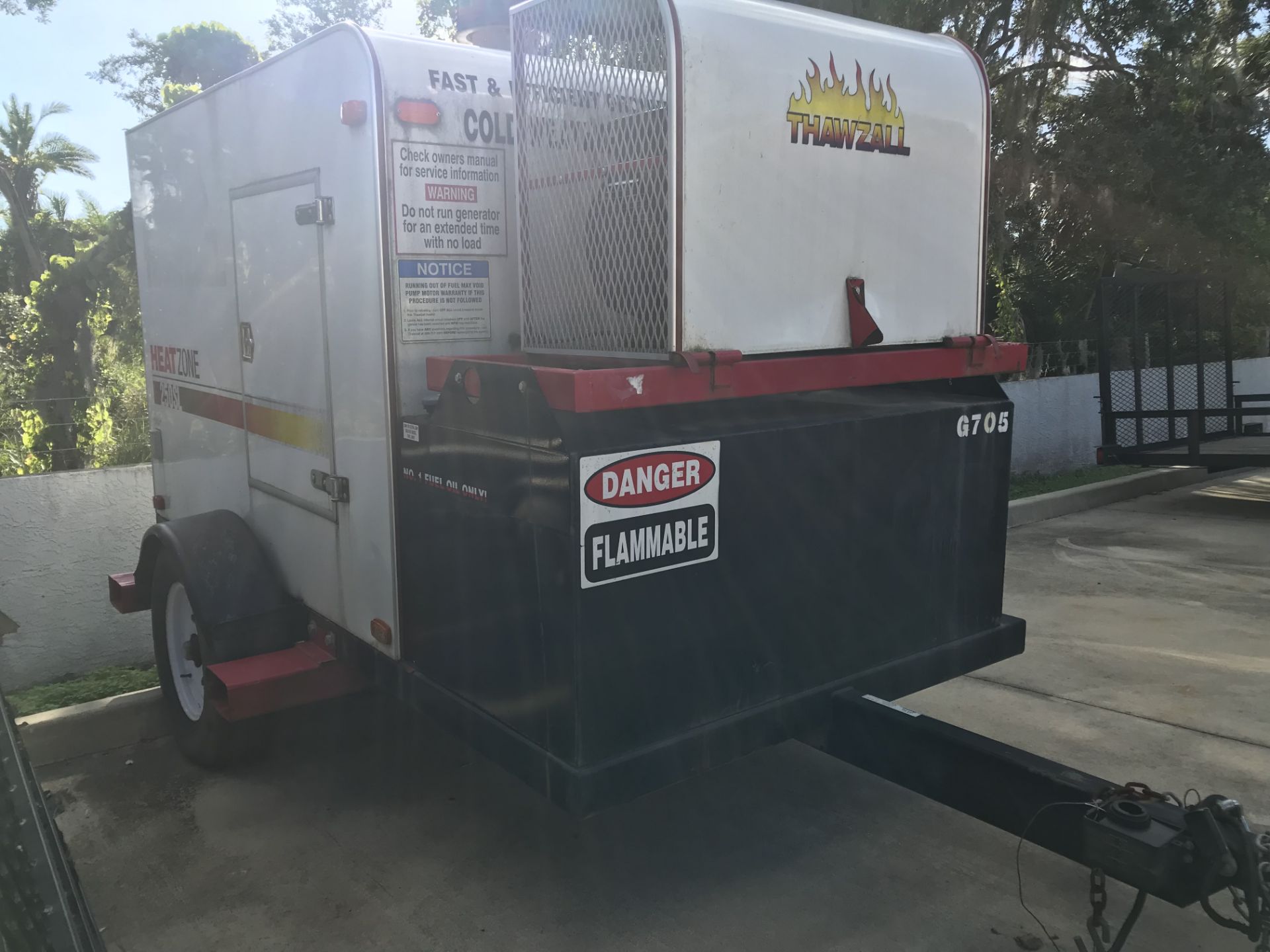 2012 THAWZAL H250SL TOWABLE GROUND HYDRONIC HEATER WITH DIESEL GENERATOR - Image 4 of 11