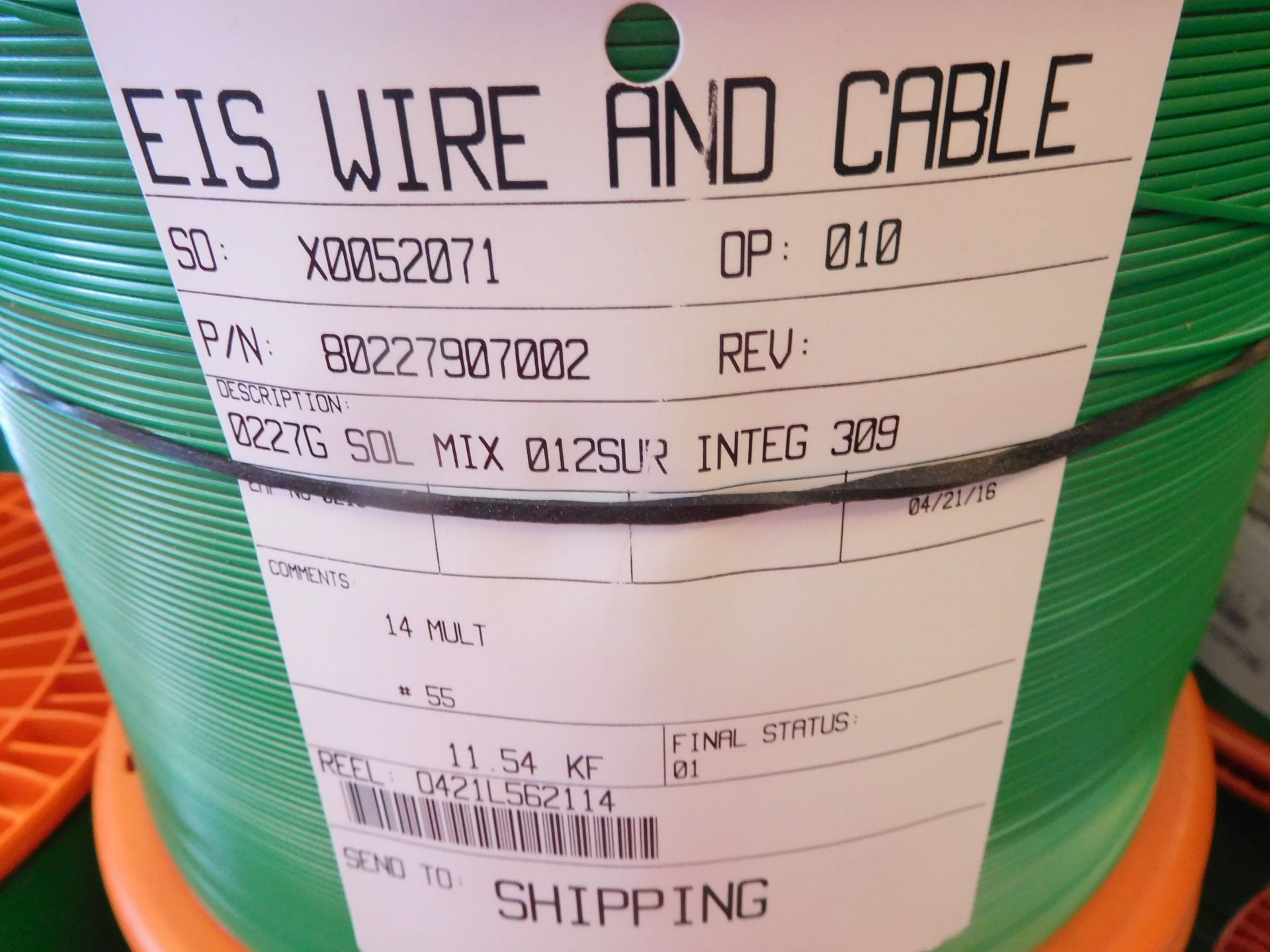 27 ROLLS OF ELECTRICAL WIRE ON PALLET. APPROX 297,000 FEET - Image 3 of 3