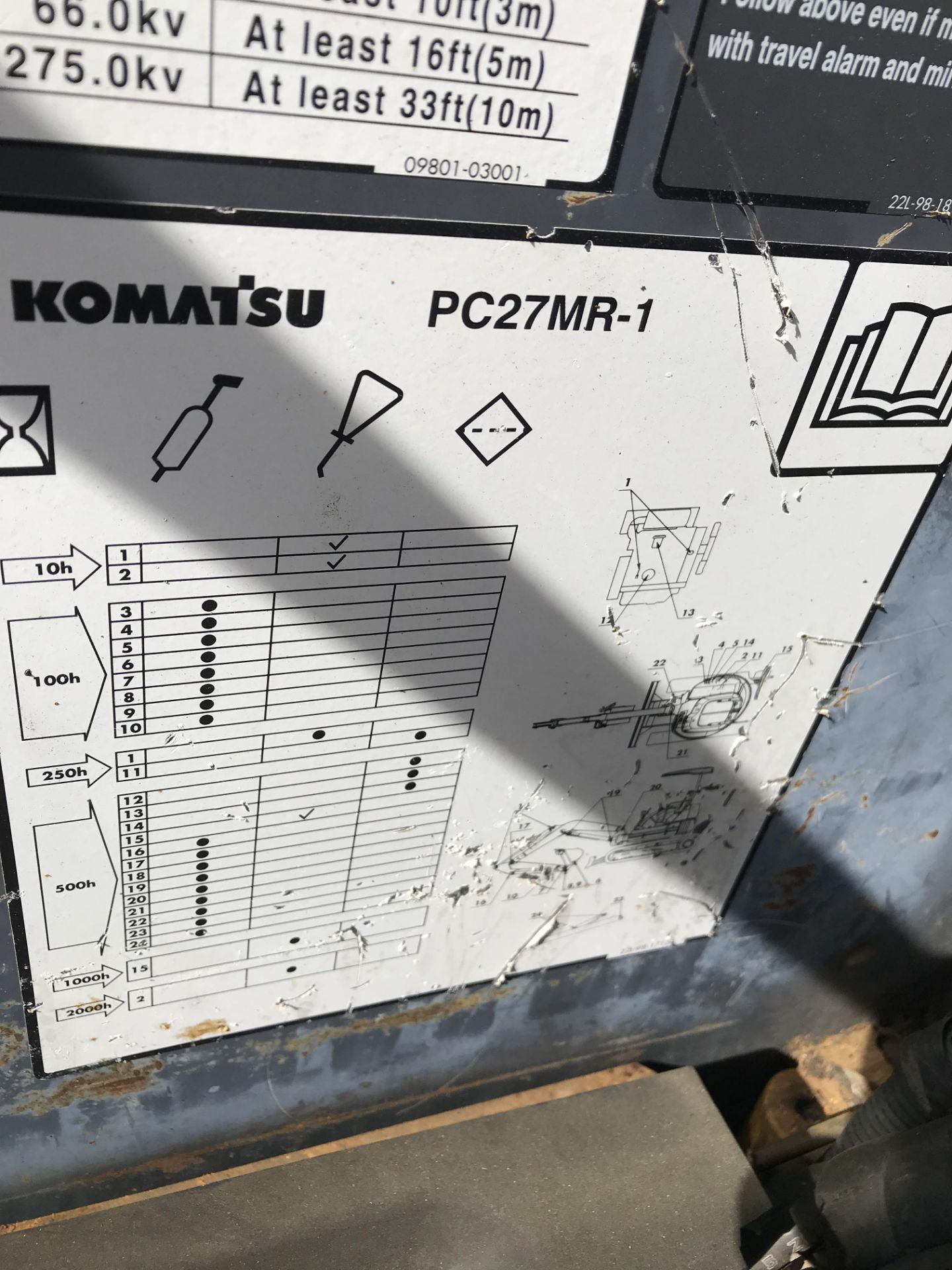 SEE VIDEO** KOMATSU EXCAVATOR, PC27-MRX, 25HP YANMAR DIESEL ENGINE, MAX DIG DEPTH 8'7", 2 SPEED - Bild 6 aus 8