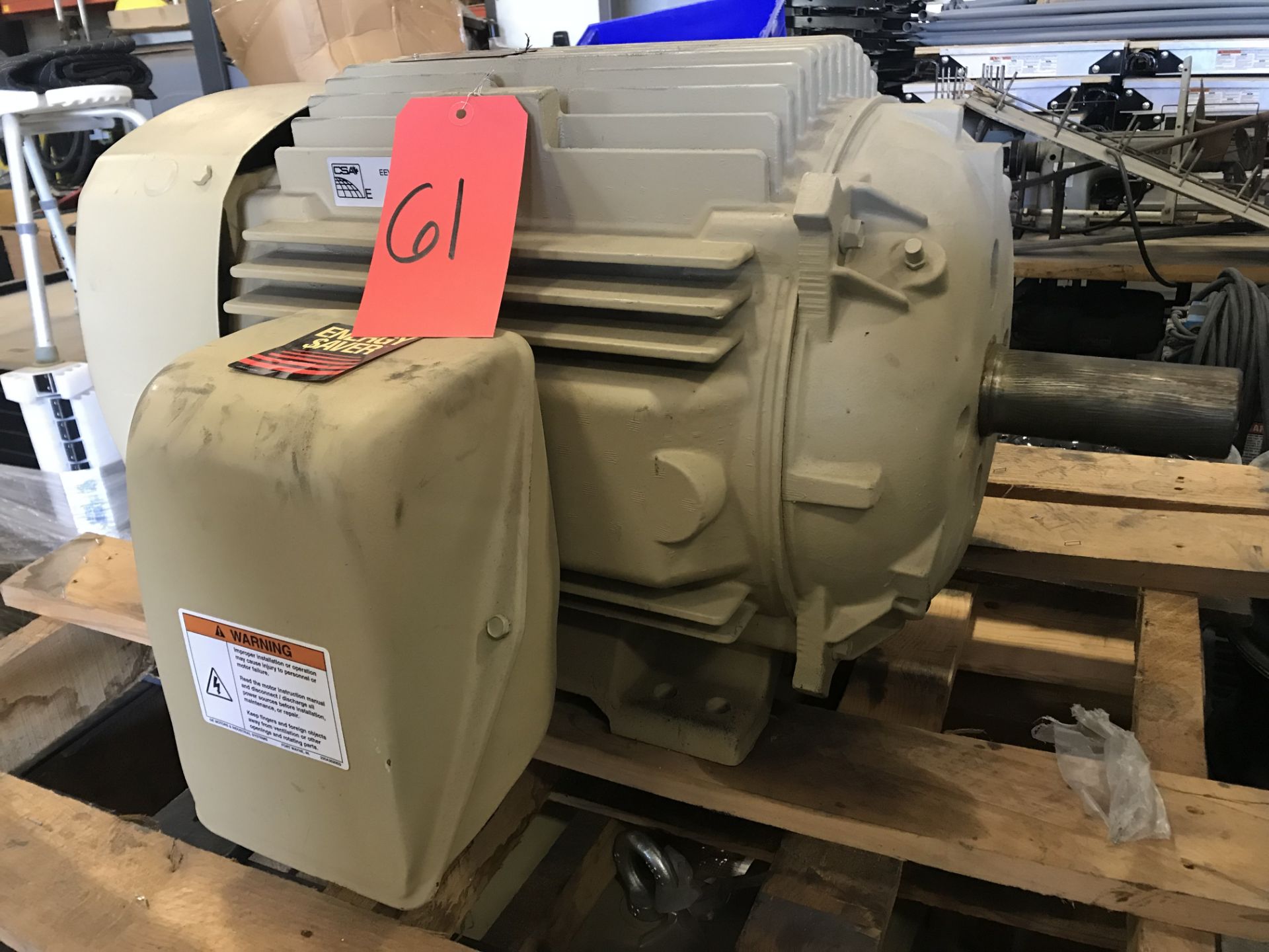 GE 40 HP MOTOR MOD. 5KS324BS2107D20 W/ ENERGY SAVER ATTACHMENT - Image 2 of 3