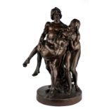 Barrias E., the first funeral, patinated bronze, Thiébaut Frères Fondeurs Paris, H 70,5 cm
