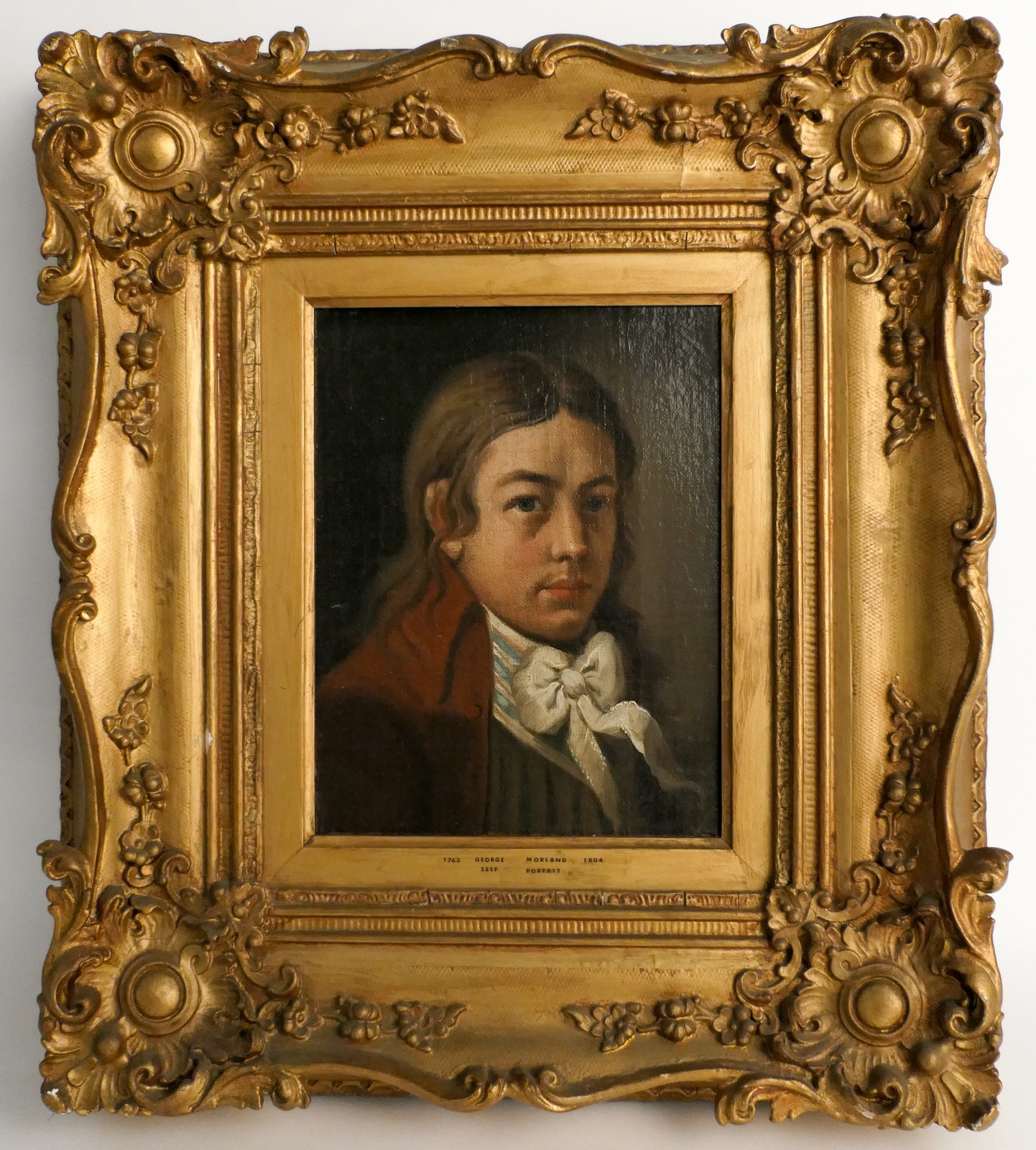 Unsigned, attributed to George Morland, portrait of a men, oil on canvas, early 19thC, 18,1 x 23,2 - Image 2 of 6