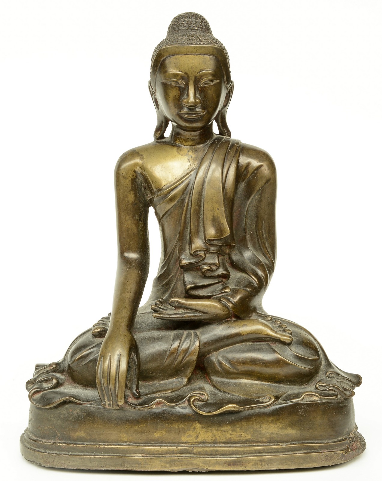 An Oriental bronze Buddha, H 37 cm