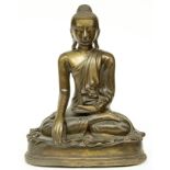 An Oriental bronze Buddha, H 37 cm