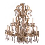 A chandelier, H 97 - Diameter 83 cm