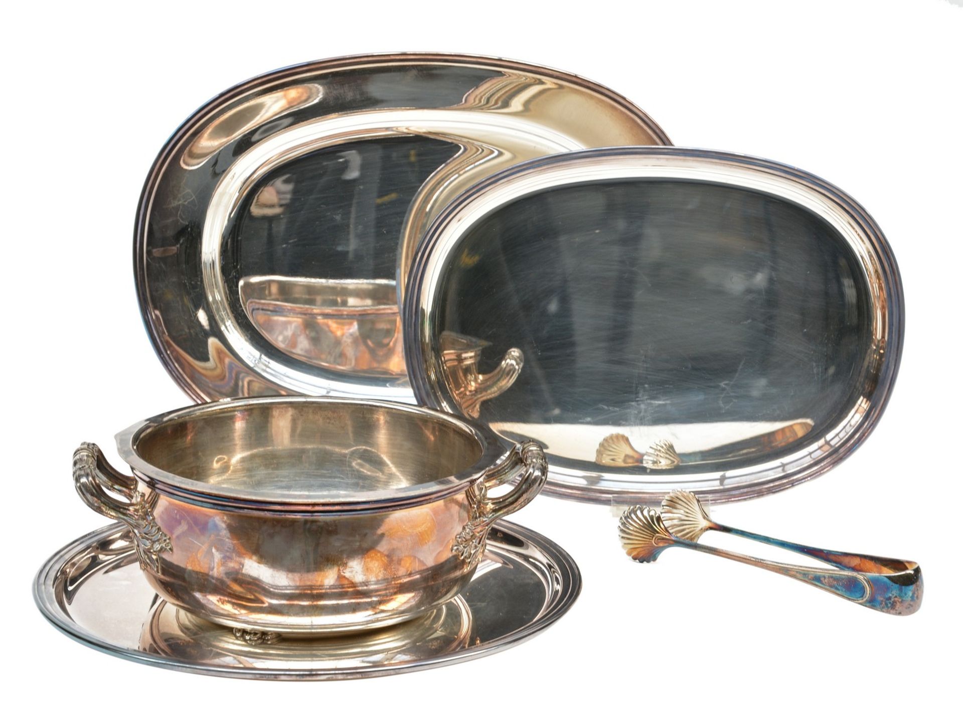 A lot various table ware, bowl H 9 cm - plates diameter 31,5 cm