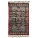 An Oriental silk prayer carpet, 62 x 96,5 cm