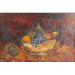 Permeke P., still life with fruit, oil on panel, 39,5 x 58,5 cm