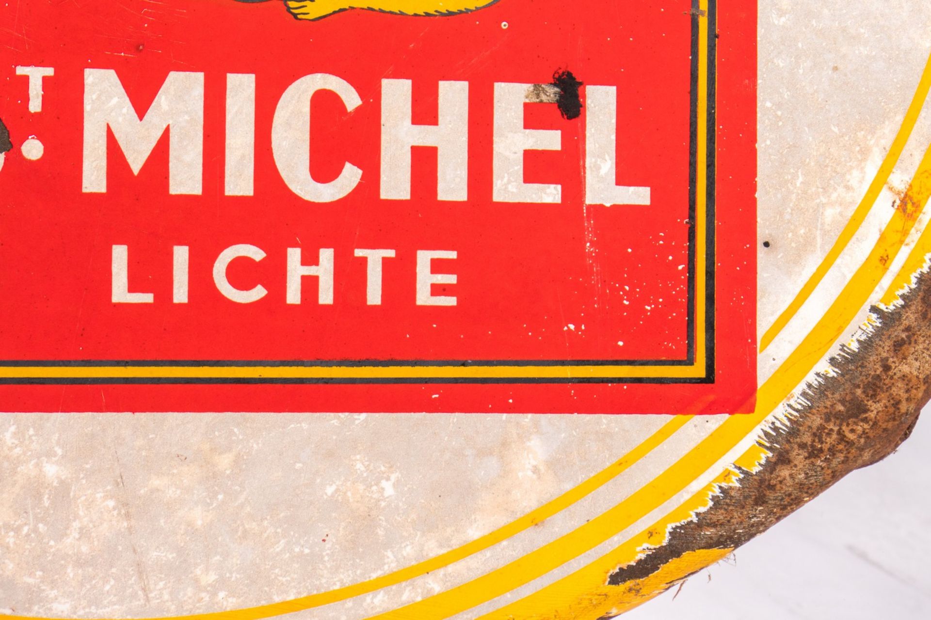 Four enamel advertising boards, St. Michel, Krüger Pils, Martini, St Raphaël, 47 x 97, 49 x 73, 54 x - Bild 6 aus 10