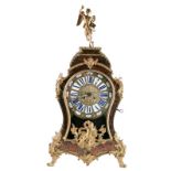 A cartel clock in Louis XV-style, Boulle marquetry and bronze mounts, marked S. Marti, H 74 cm (