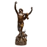 Verlet R., Orpheus' sorrow, bronze with various patina, H 99,5 cm ('Fondeur Barbedienne - Paris')