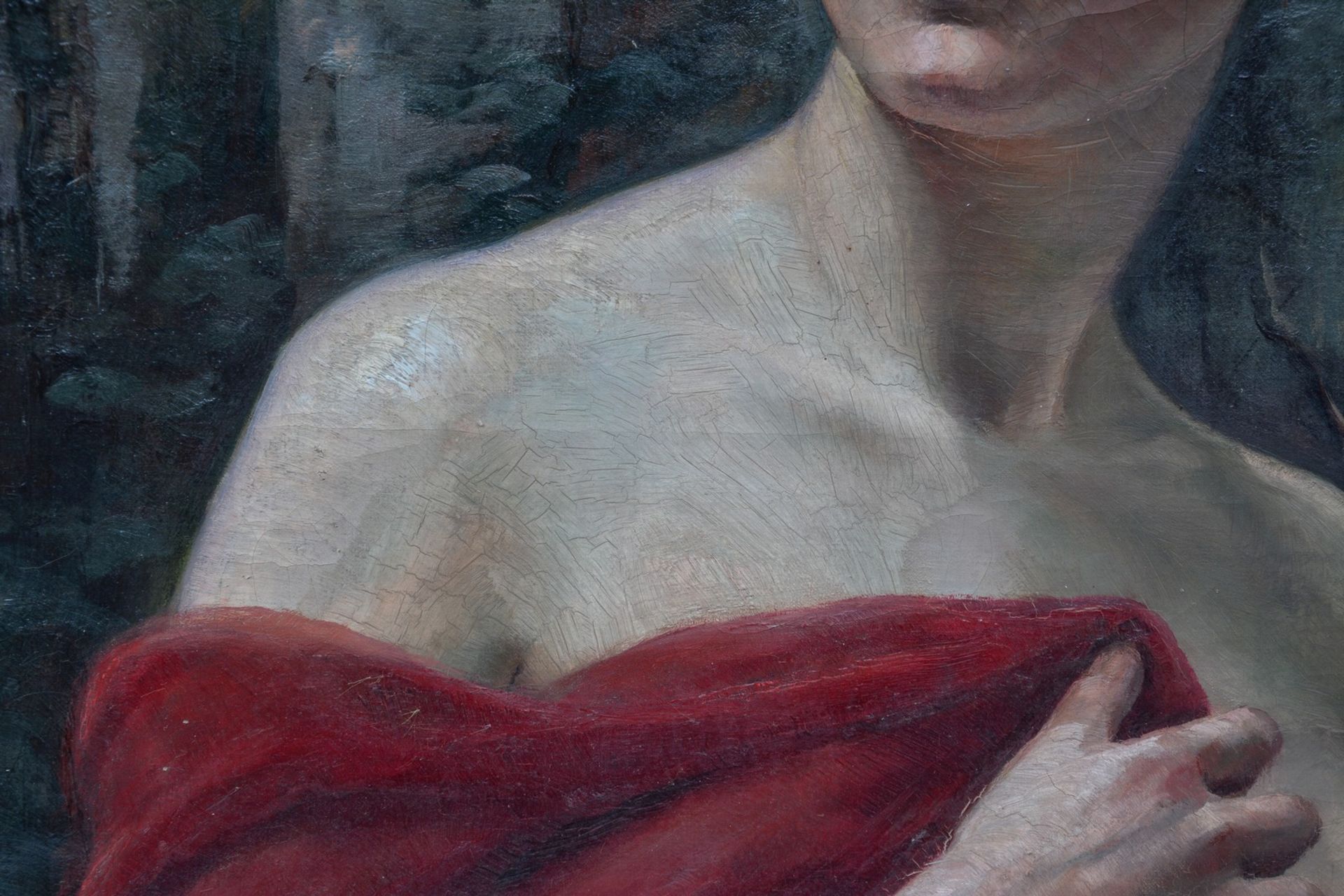 Dael Louisa, the portrait of a charming nymph, oil on canvas, 64 x 77 cm - Image 6 of 9