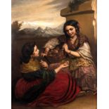 Hurlstone F. Y., two Spanish peasant girls, oil on canvas, dated 'Granada 1860', 101 x 127 cm